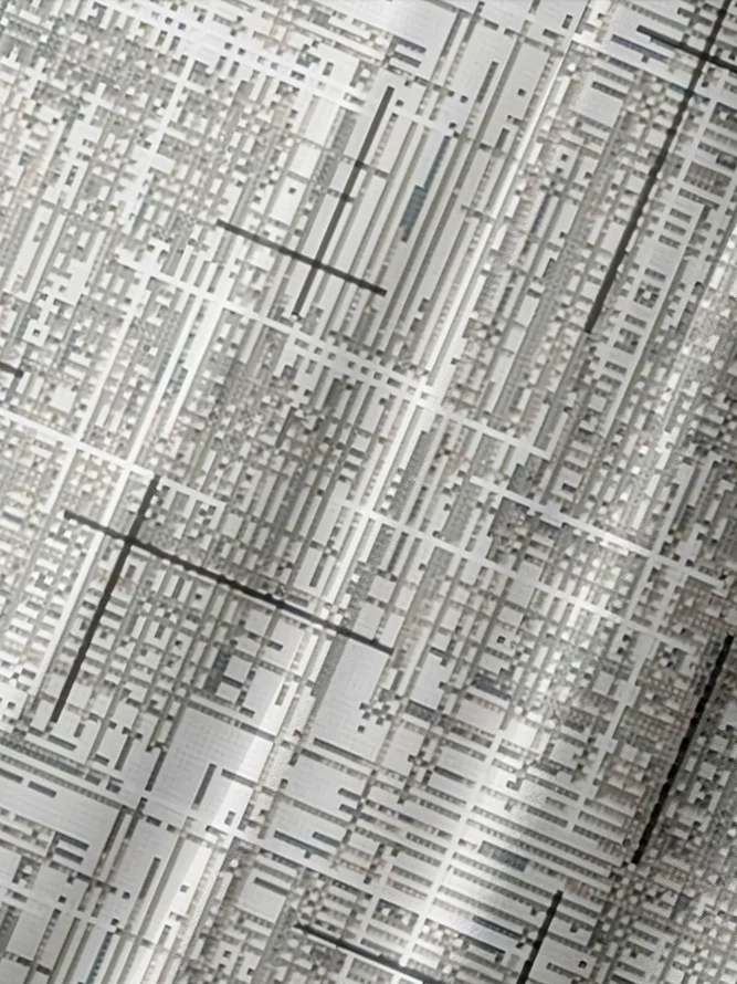 Abstract Chest Pocket Short Sleeve Casual Shirt