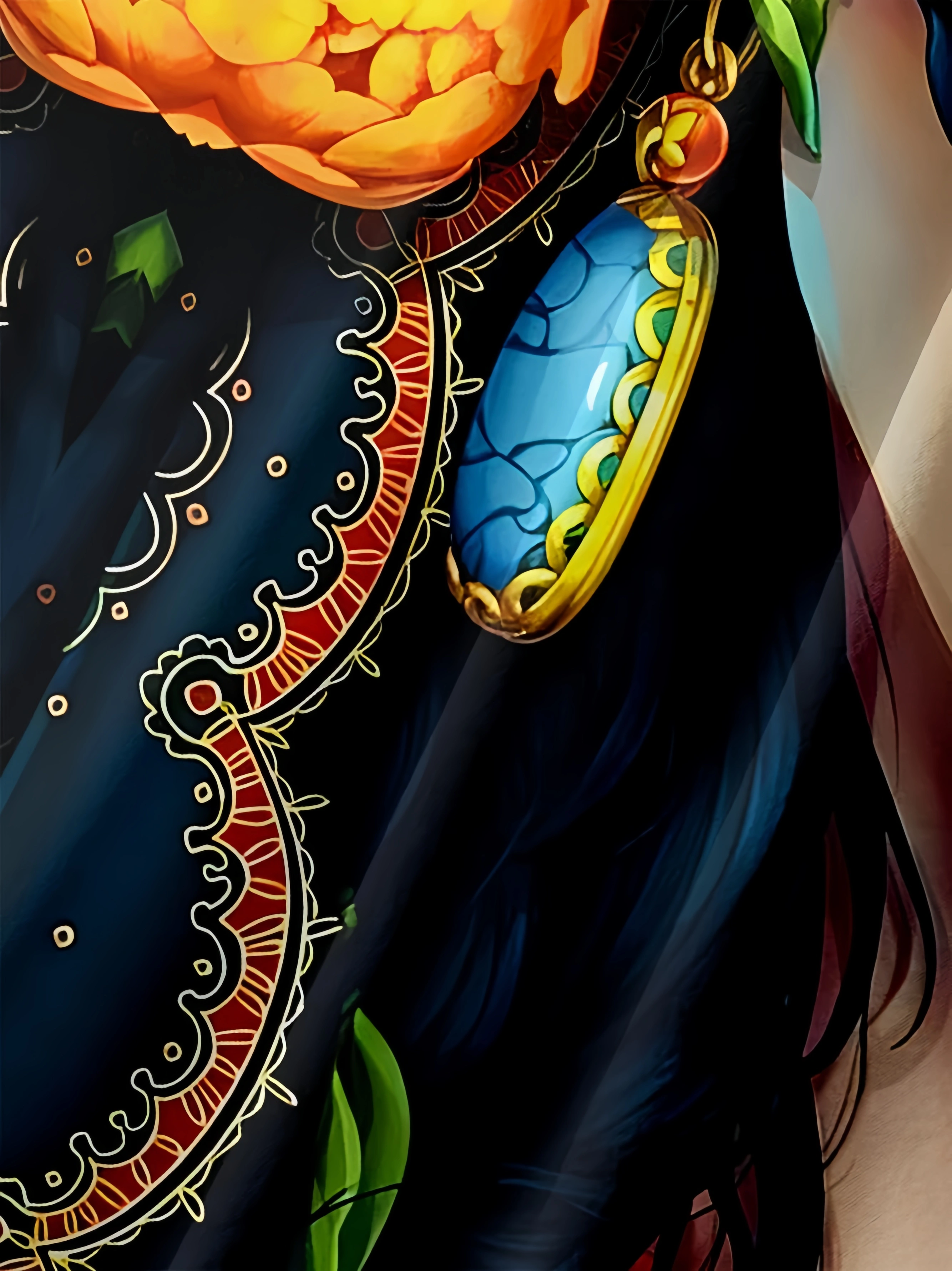 El Día de los Muertos Chest Pocket Short Sleeve Casual Shirt