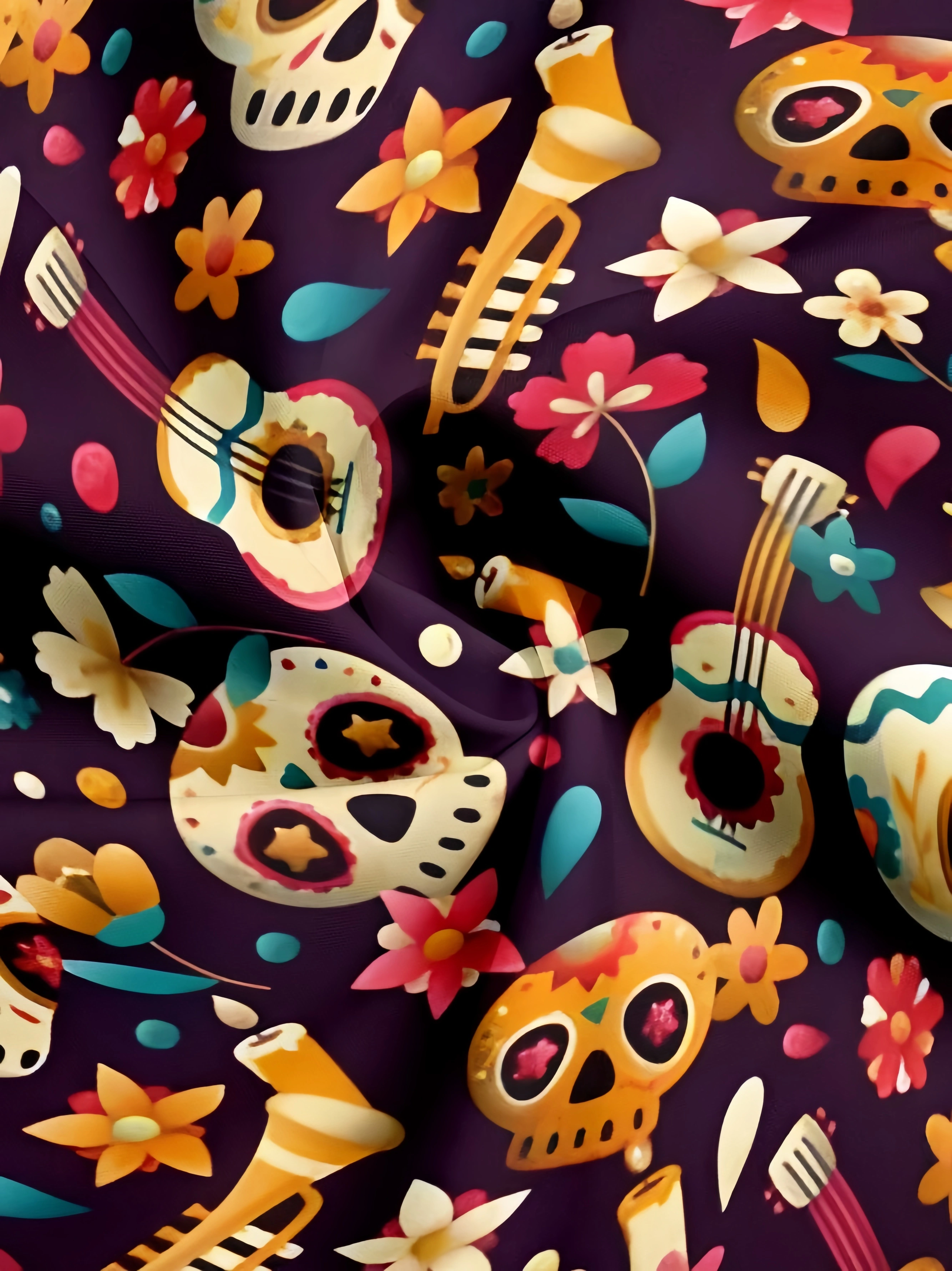 Día de Muertos Aloha Shirt