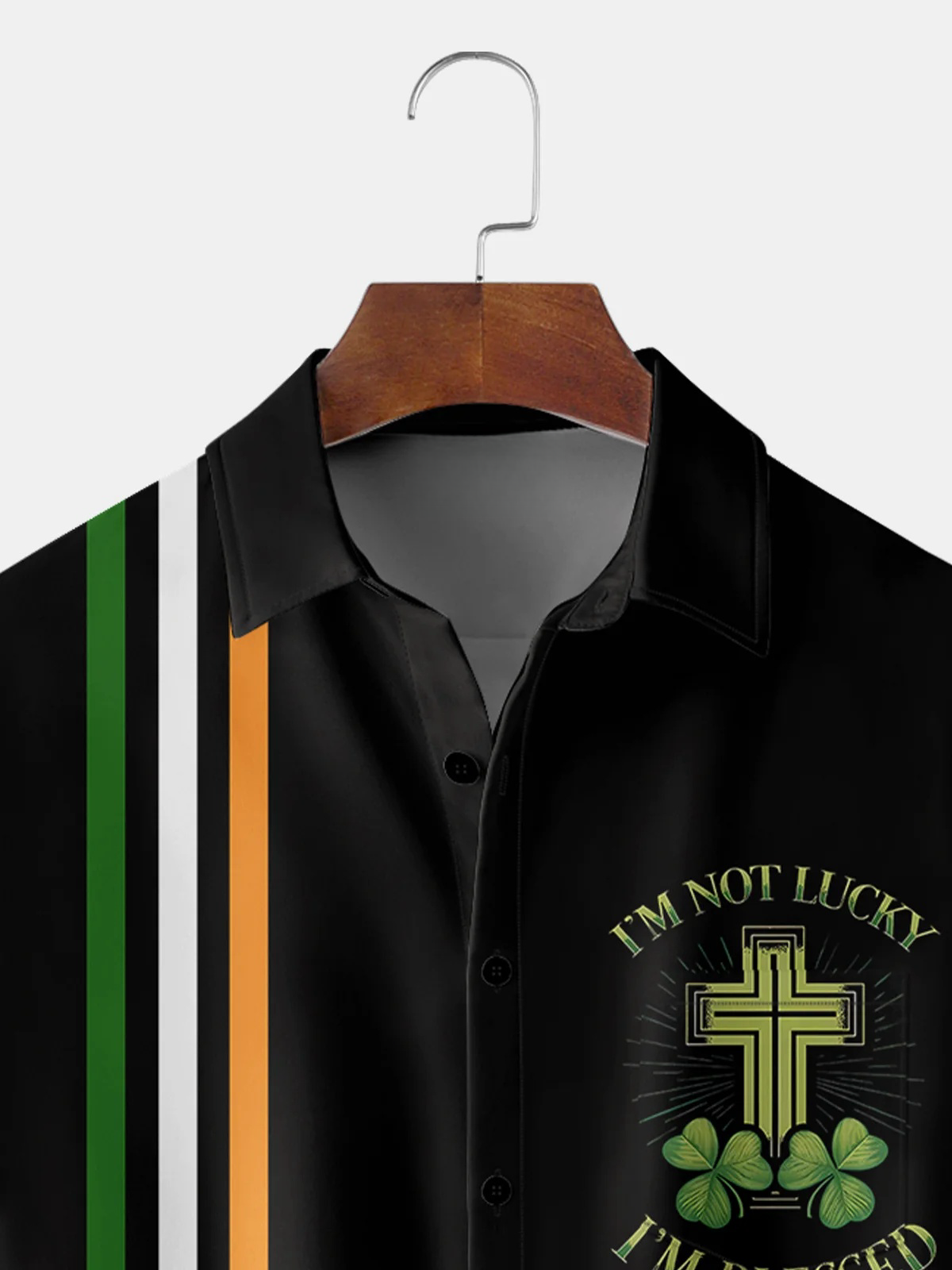 St. Patrick's Day Chest Pocket Short Sleeve Bowling Shirt