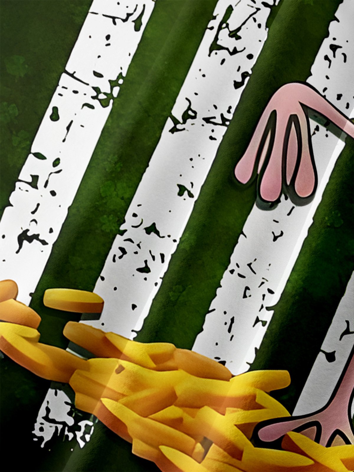 St. Patrick's Day Flamingo Chest Pocket Short Sleeve Casual Shirt