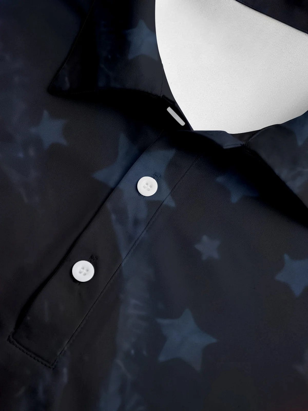 American Flag Button Down Short Sleeve Polo Shirt