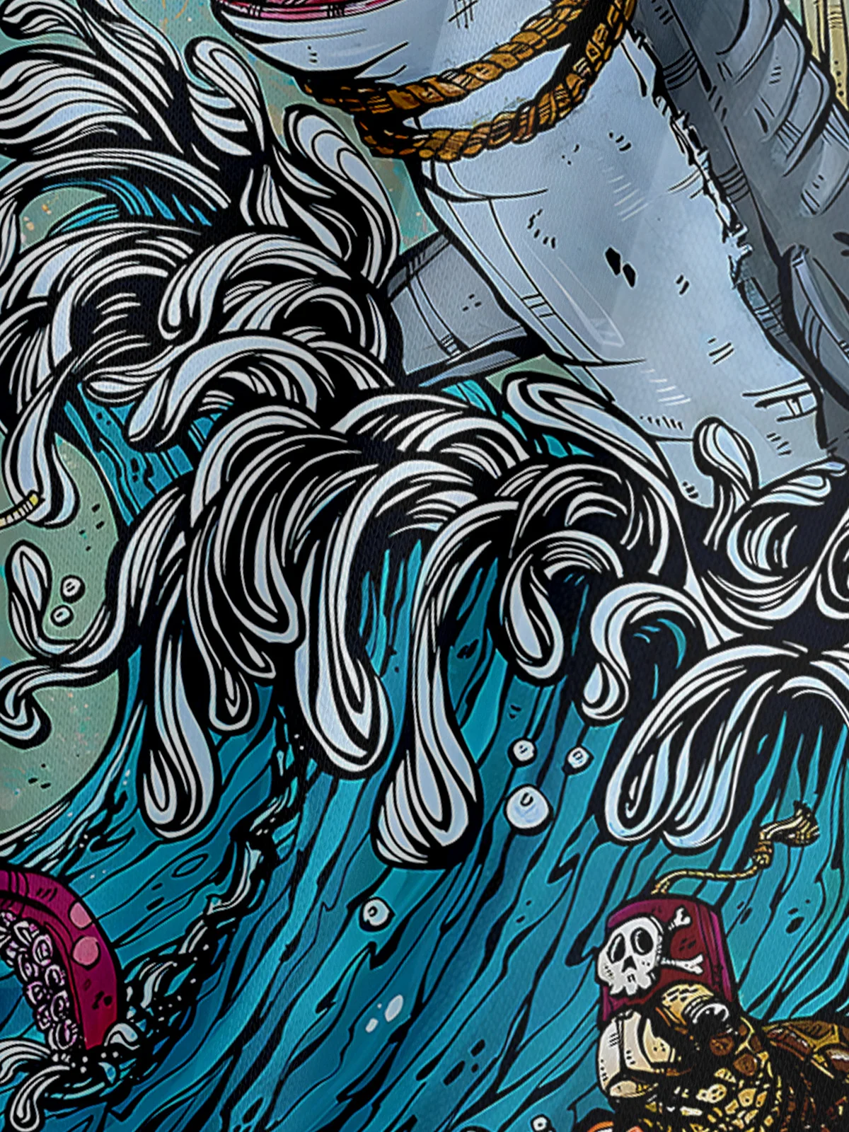 GREAT WHITE WAVE POLO SHIRT