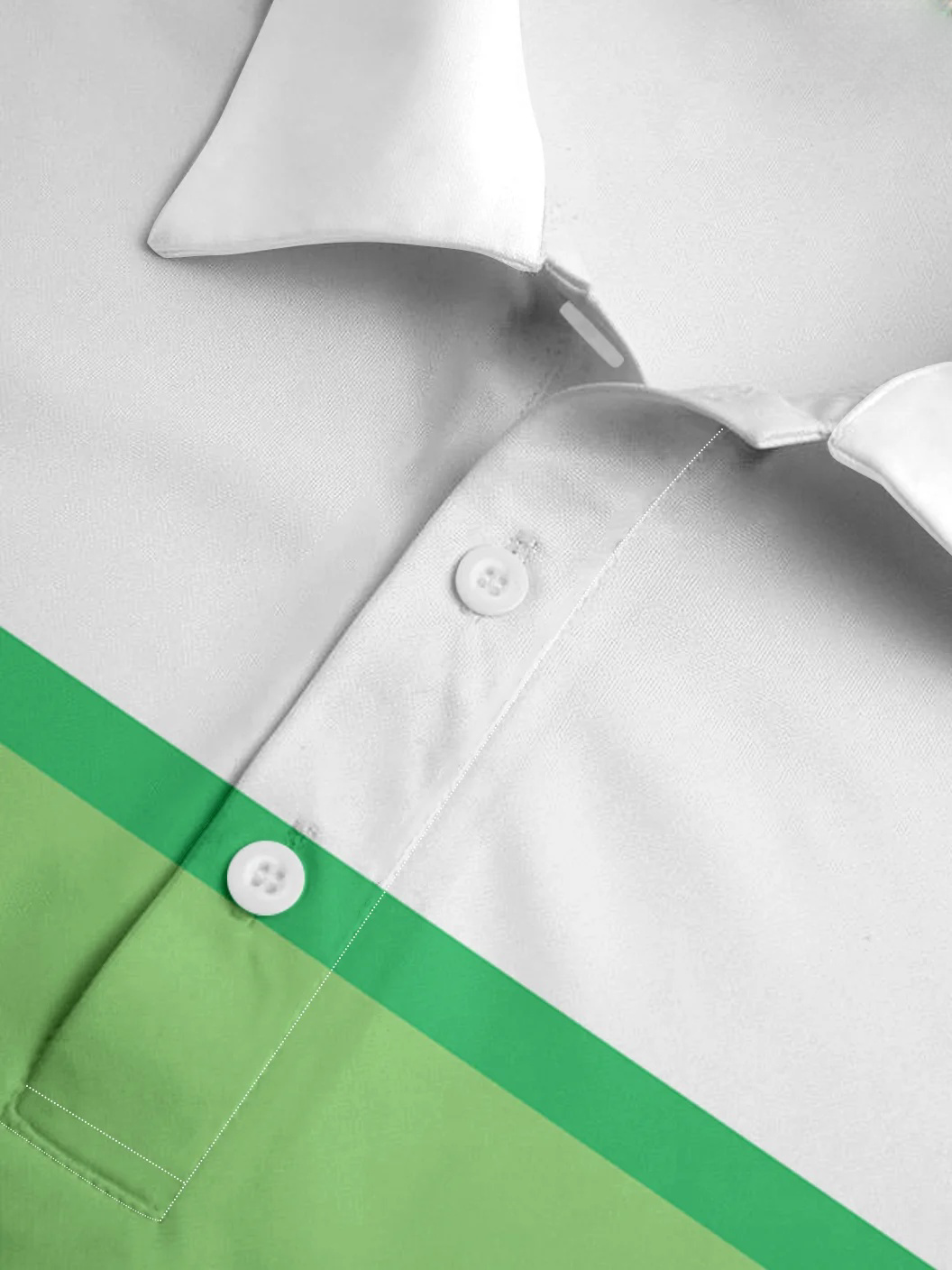 Moisture-wicking Geometric Golf Polo Shirt