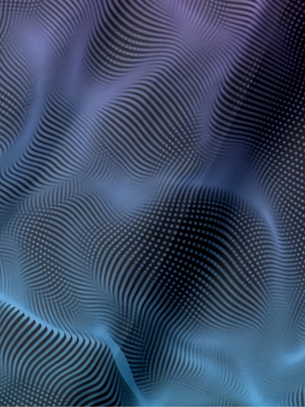 Gradient 3D Abstract Polka Dot Short Sleeve Polo Shirt