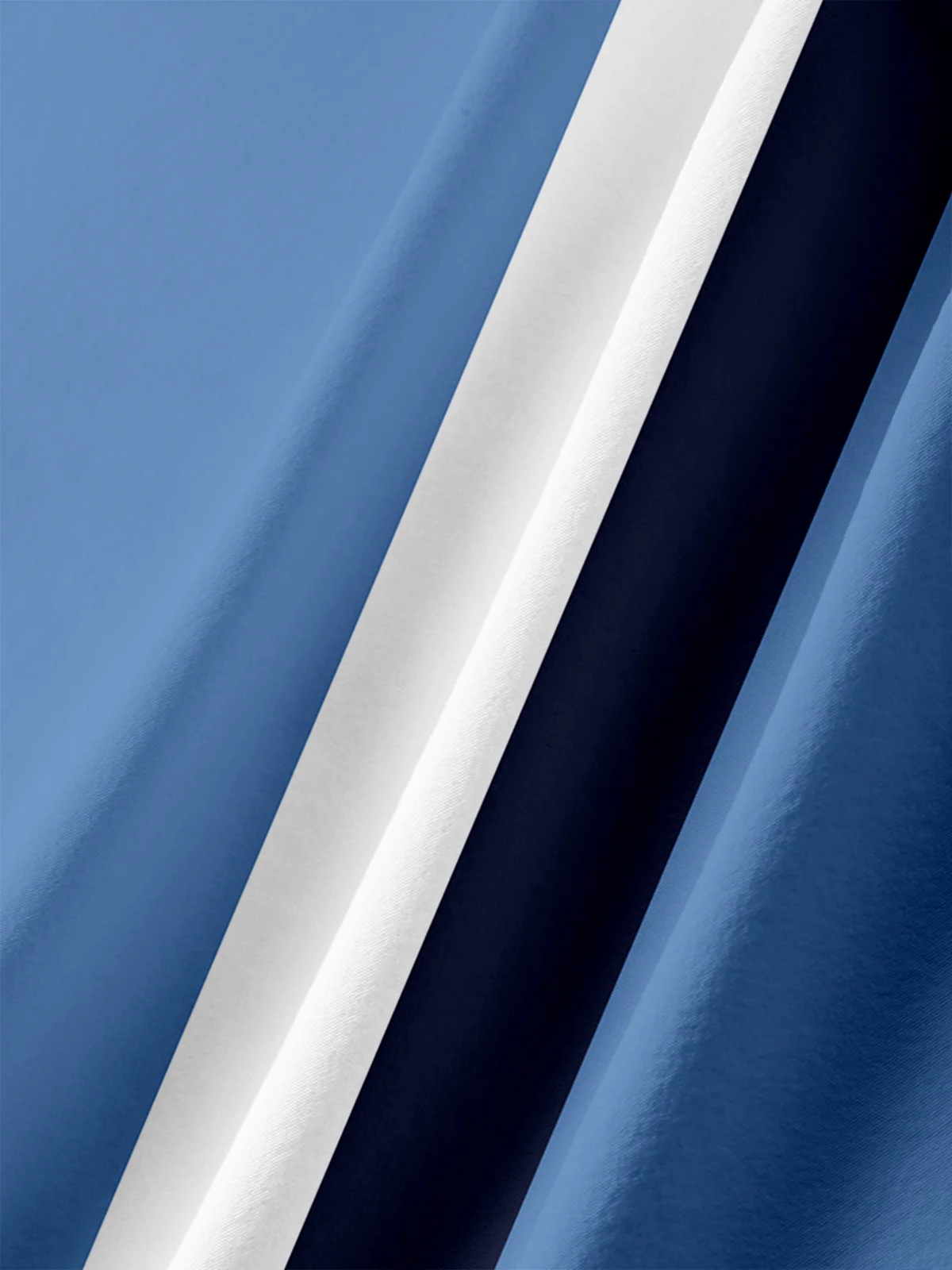 Football Striped Chest Pocket Short Sleeve Bowling Shirt