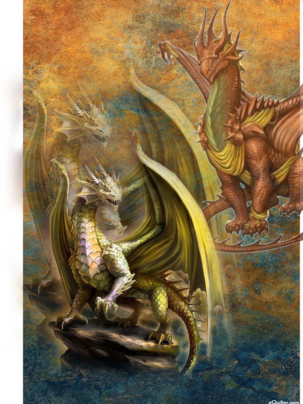 Men's Dragon Print Casual Fabric Fashion Lapel Short Sleeve Shirt