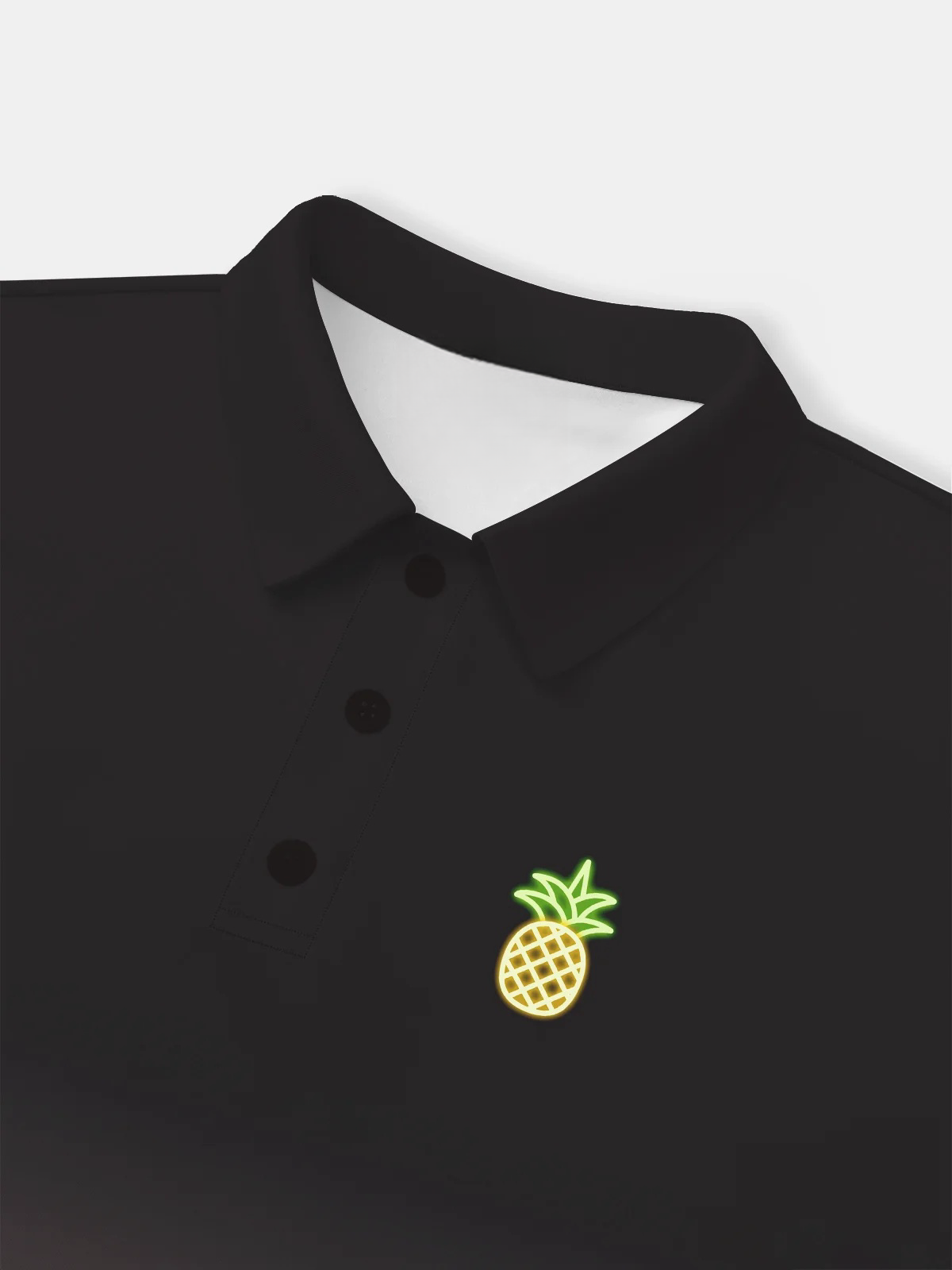 Moisture-wicking Golf Polo Gradient Fluorescent Pineapple