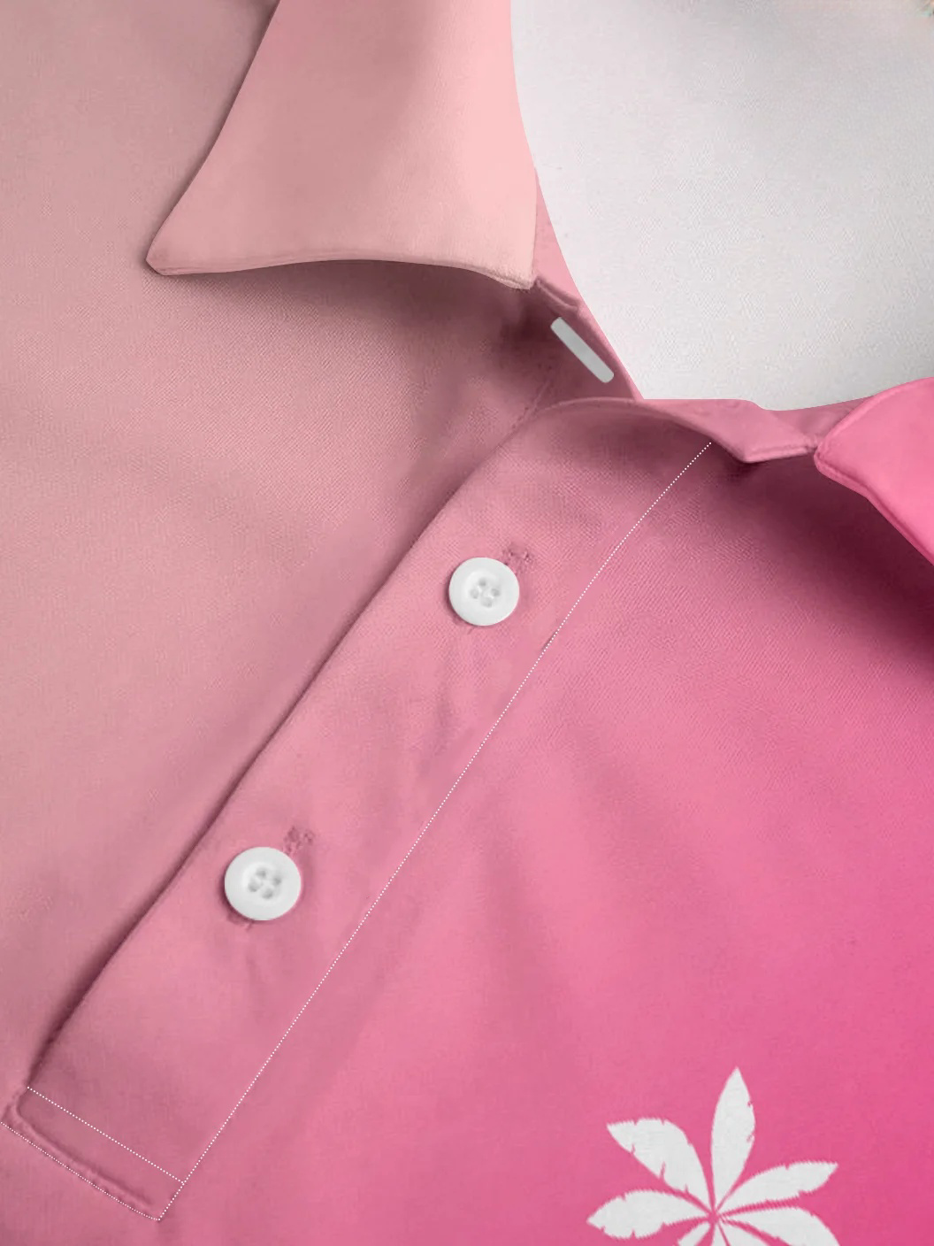 Moisture-wicking Ombre Flamingo Golf Polo Shirt