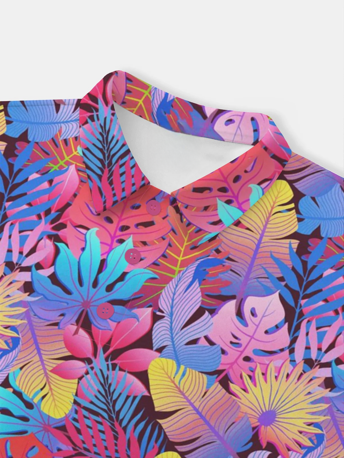 Moisture-wicking Golf Polo Gradient Tropical Plant