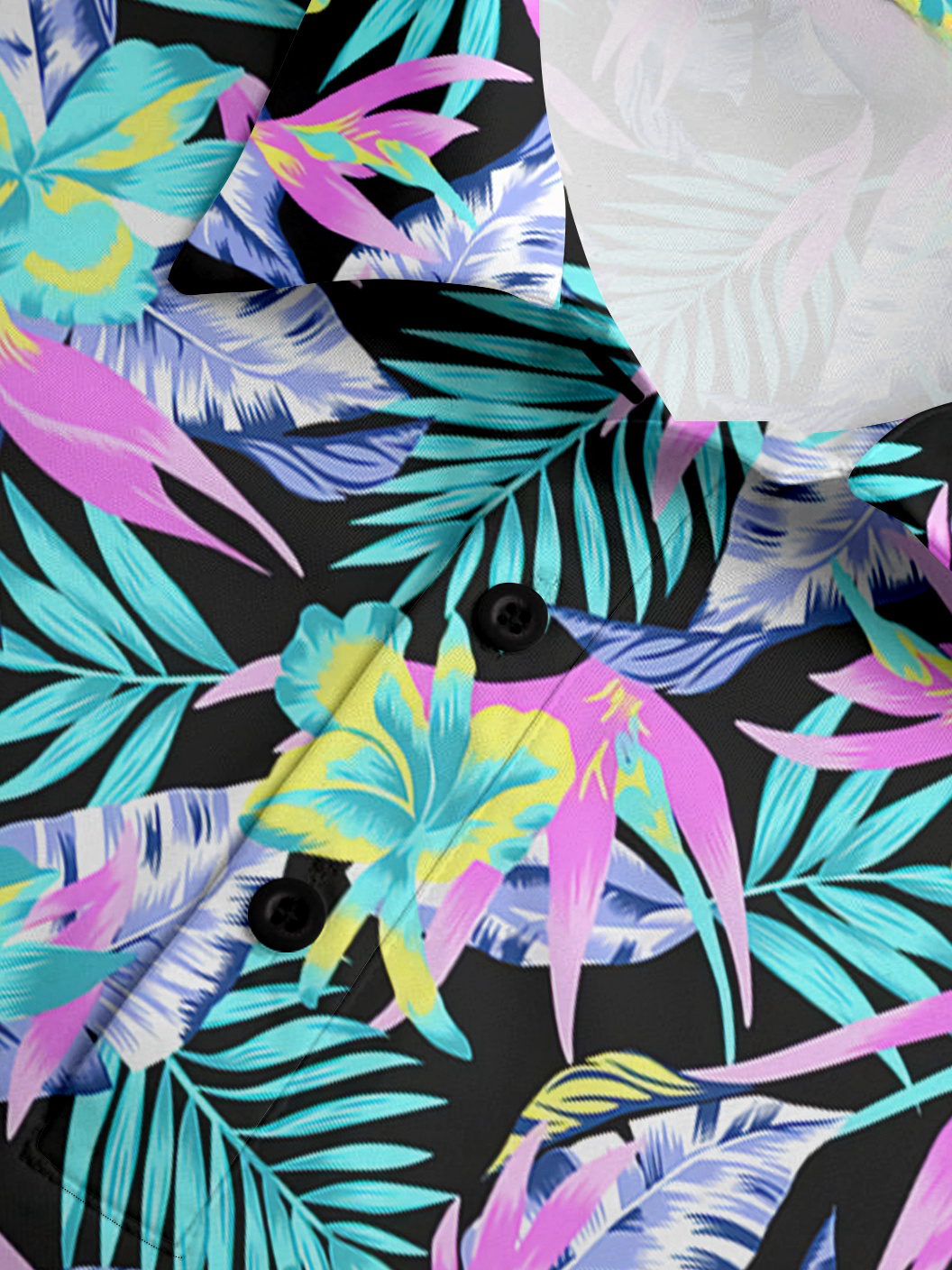 Moisture-wicking Tropical Short Sleeve Golf Polo Shirt