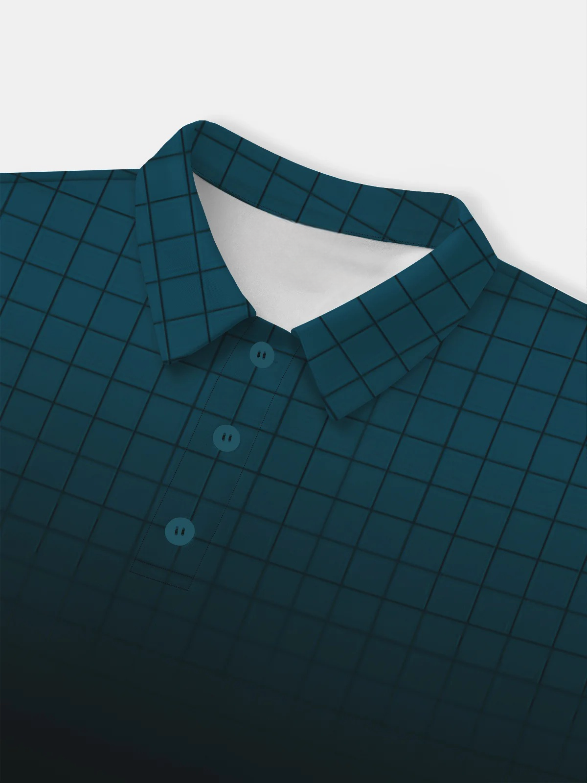 Moisture-wicking Golf Polo Gradient Geometry