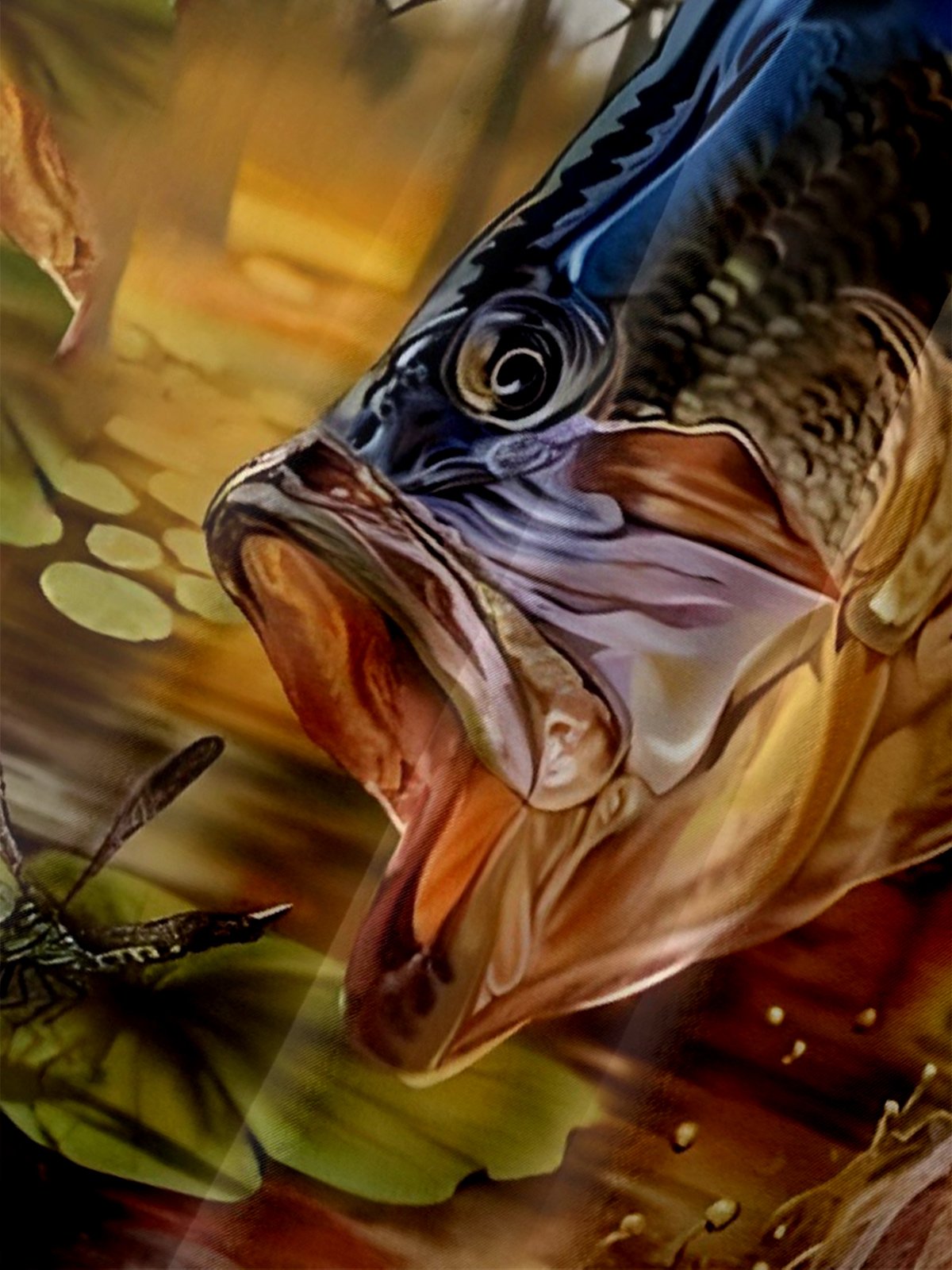 National American Fishing Patriotic Wicking Hawaiian Shirt