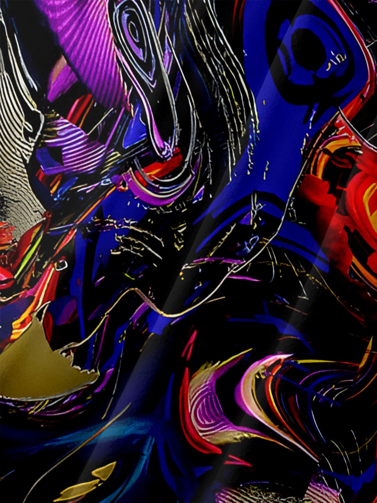 Moisture-wicking Abstract Geometric Chest Pocket Casual Shirt