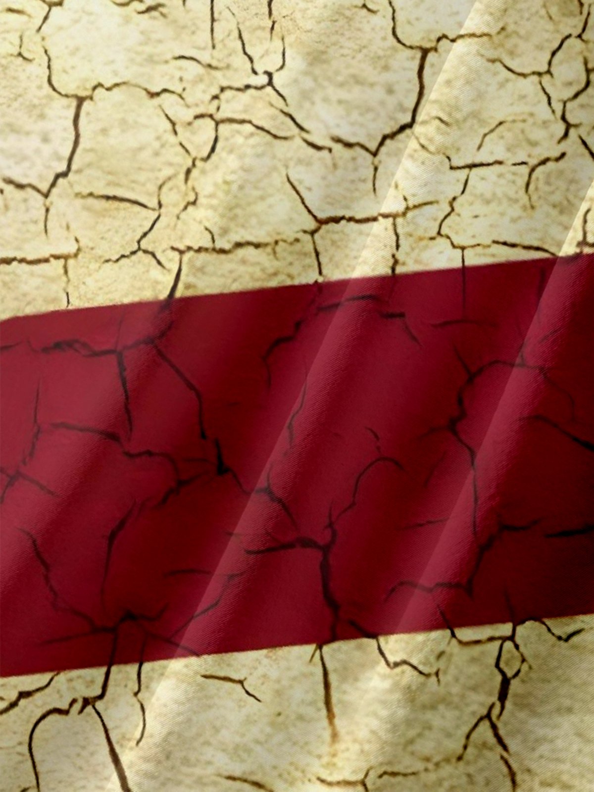 Moisture-wicking Geometric Flag Casual Shirt