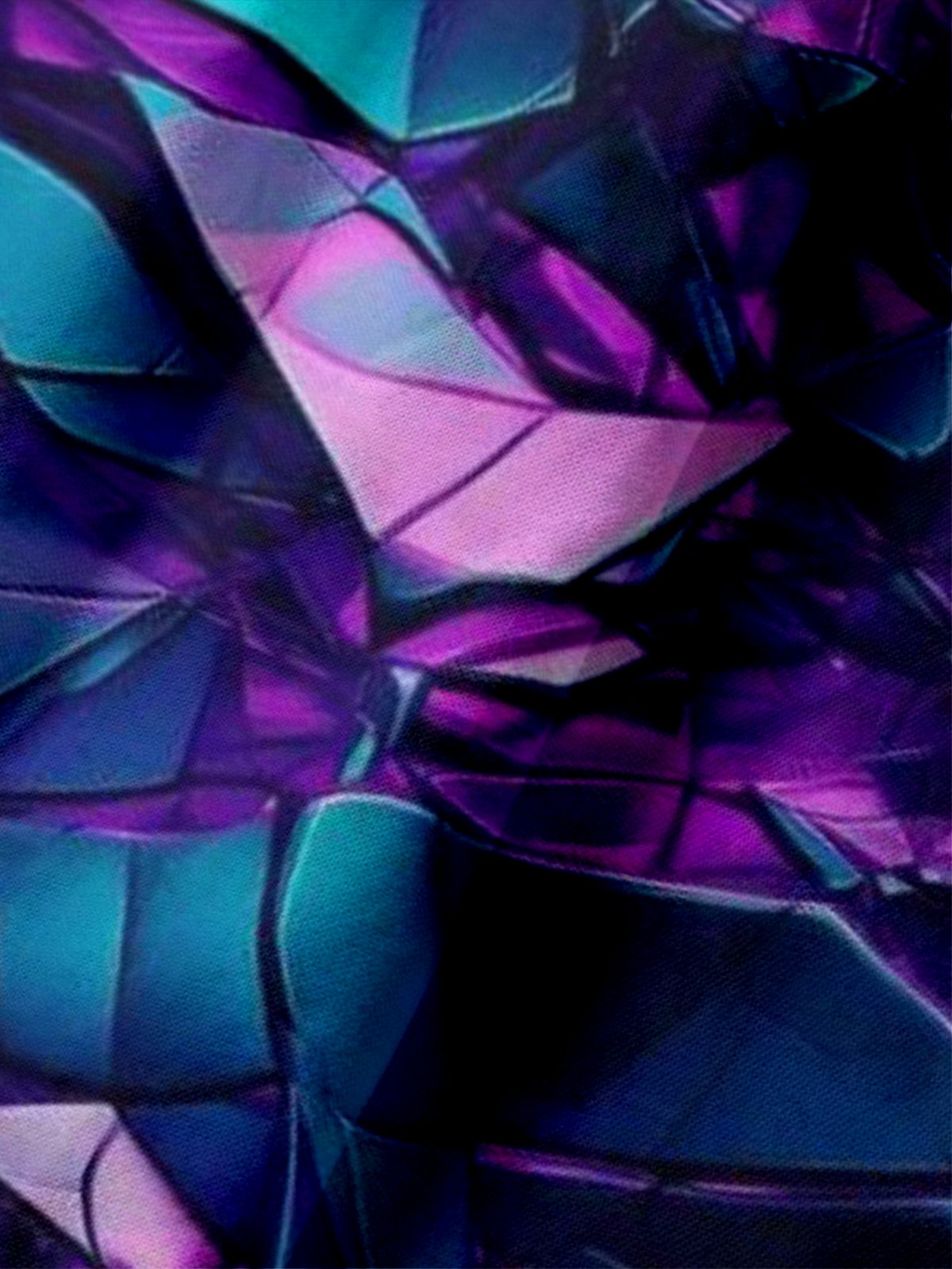 Moisture Wicking Golf Polo 3D Gradient Color Abstract Geometry Polo