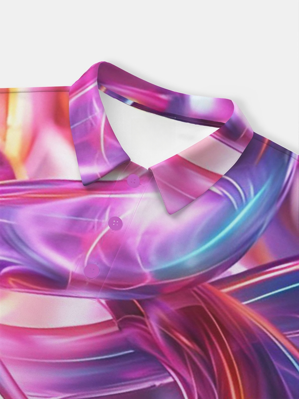 Moisture Wicking Golf Polo 3D Gradient Color Abstract Stripes