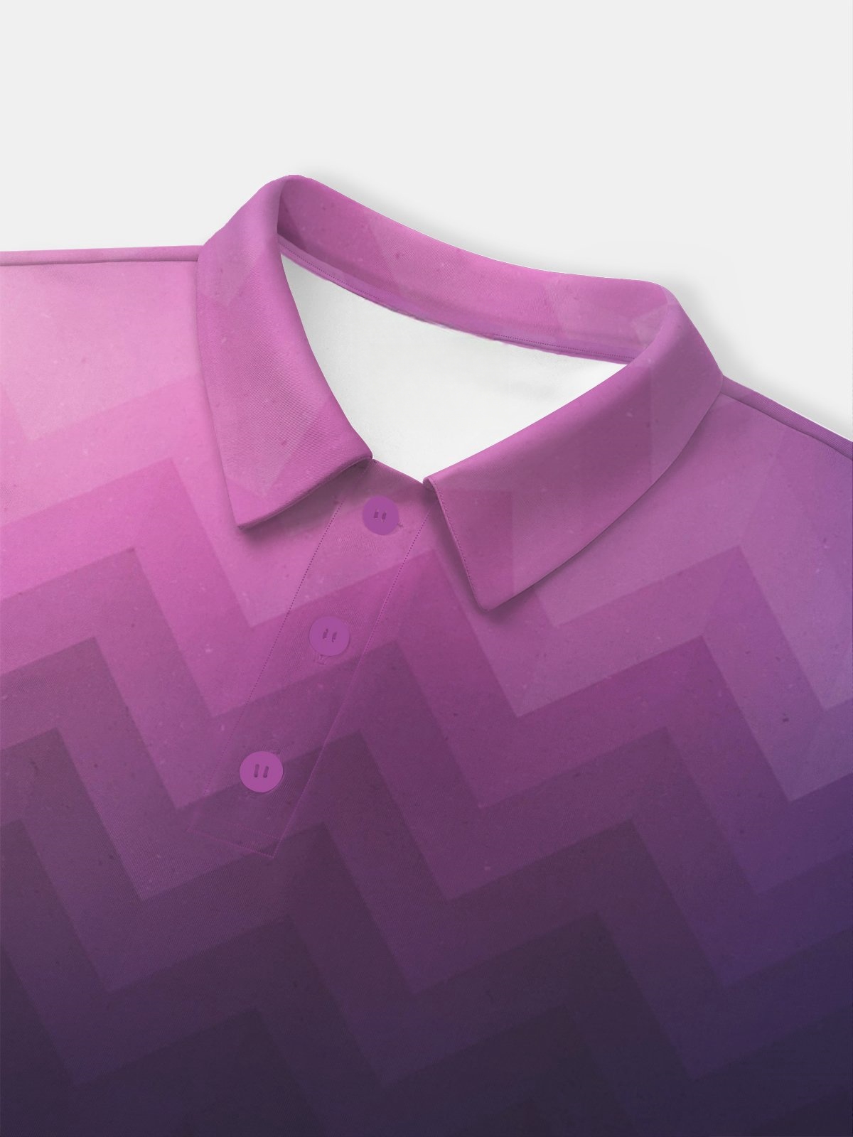 Moisture Wicking Golf Polo 3D Gradient Color Abstract Geometric