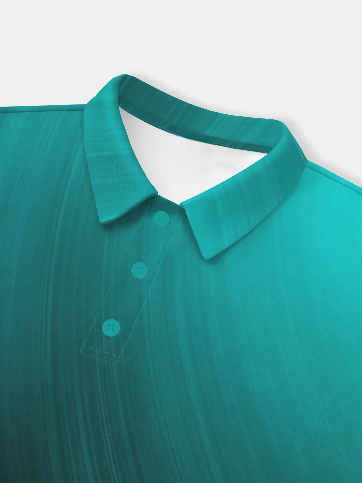 Moisture Wicking Long Sleeve Golf Polo 3D Abstract Gradient Stripes