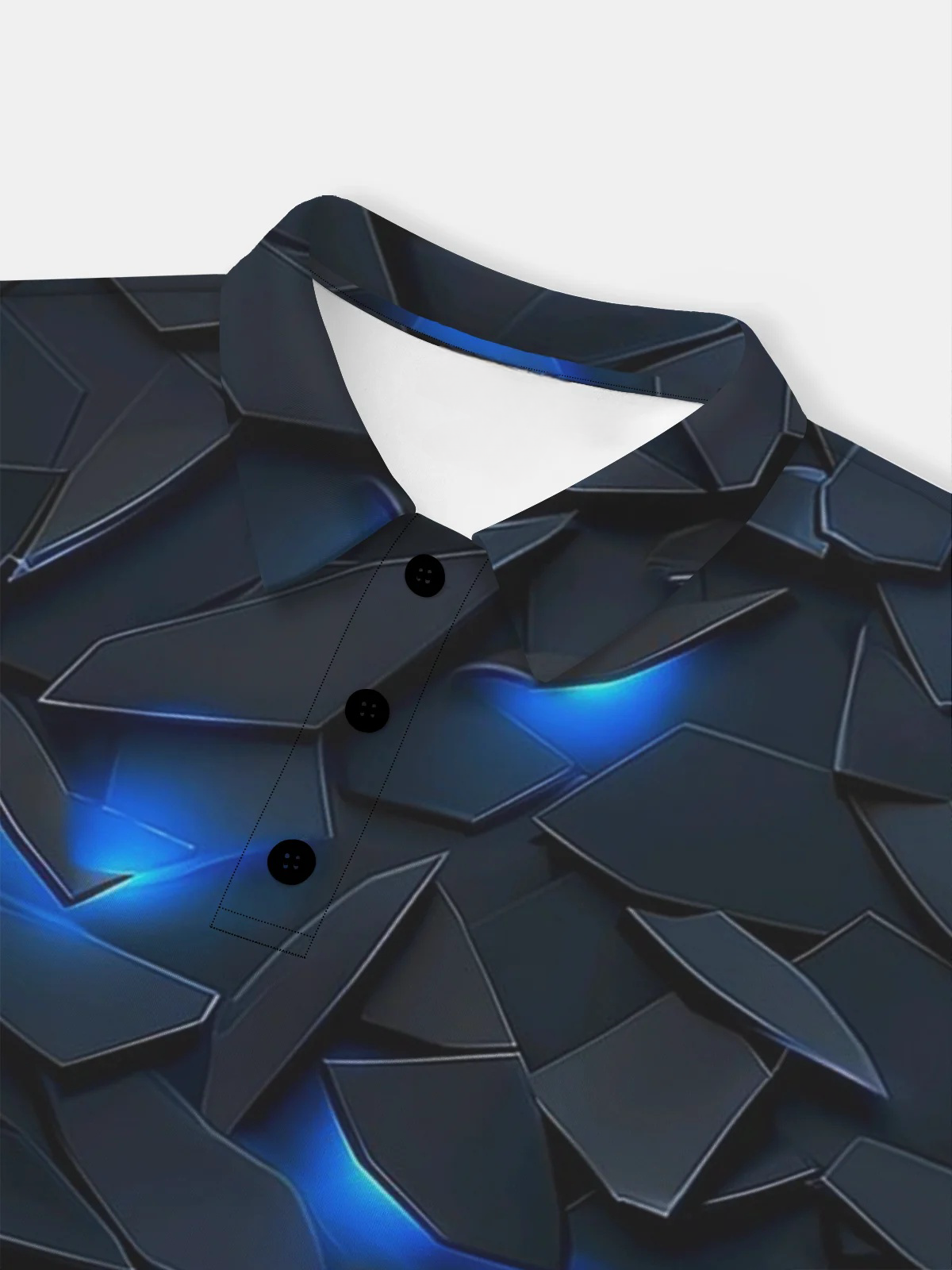 Moisture Wicking Golf Polo 3D Abstract Gradient Geometric Polo