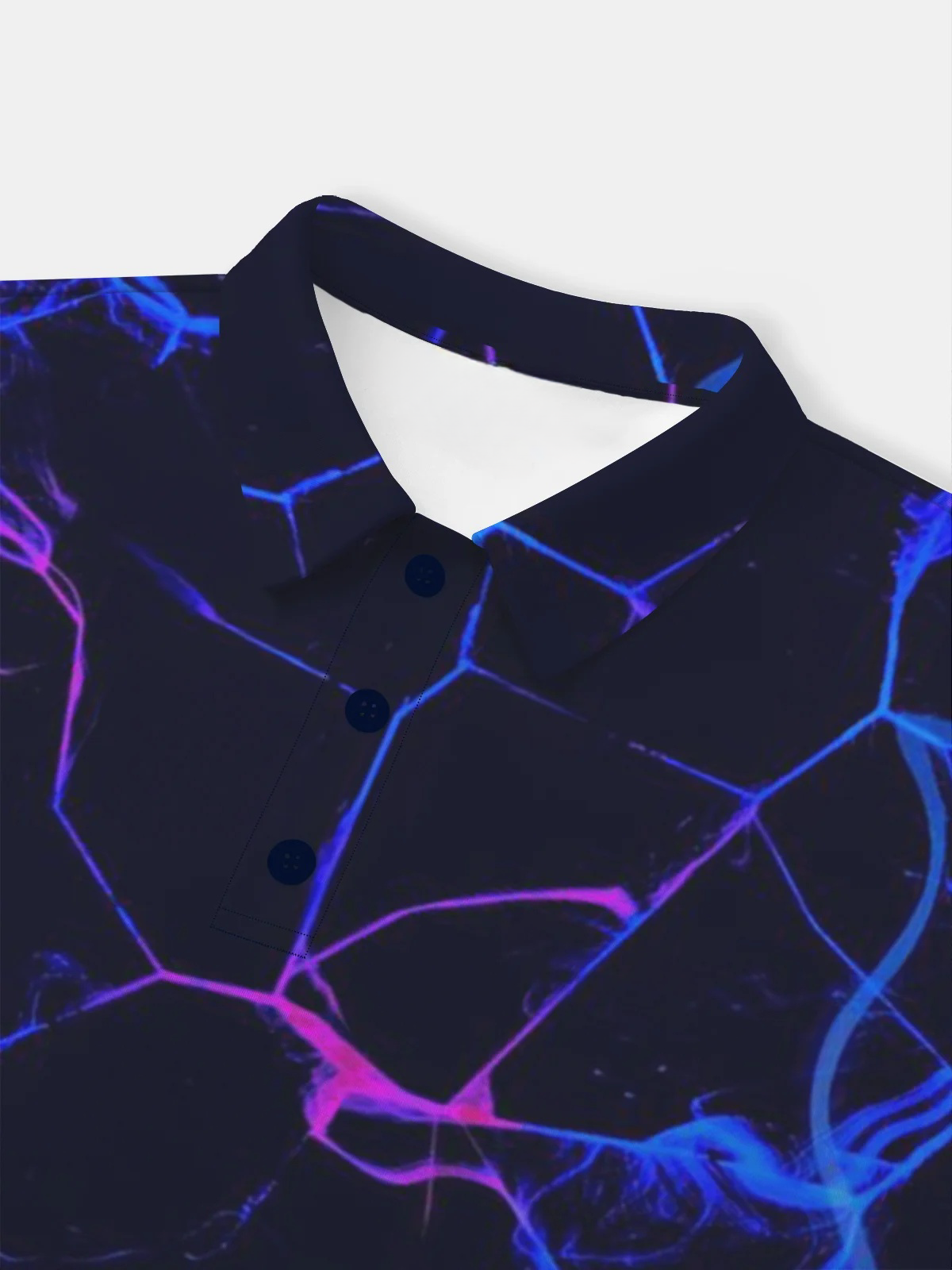 Moisture-wicking Golf Polo 3D Abstract Gradient Color Stripes