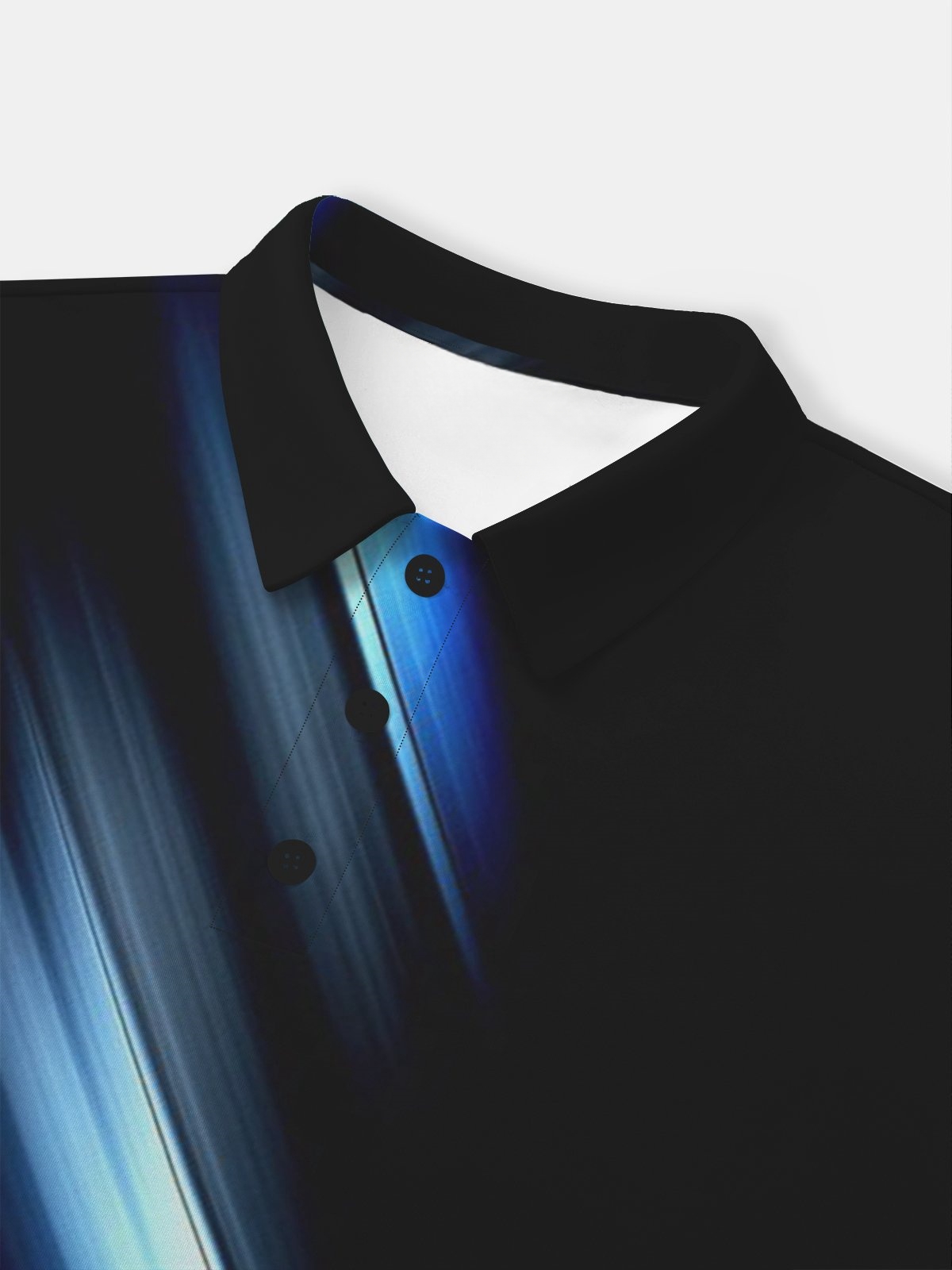 Moisture wicking Golf Polo 3D 3D Abstract Gradient Color Geometry