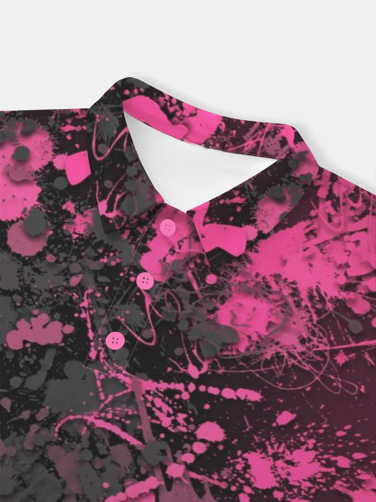 Moisture Wicking Golf Polo 3D Gradient Color Abstract Geometric