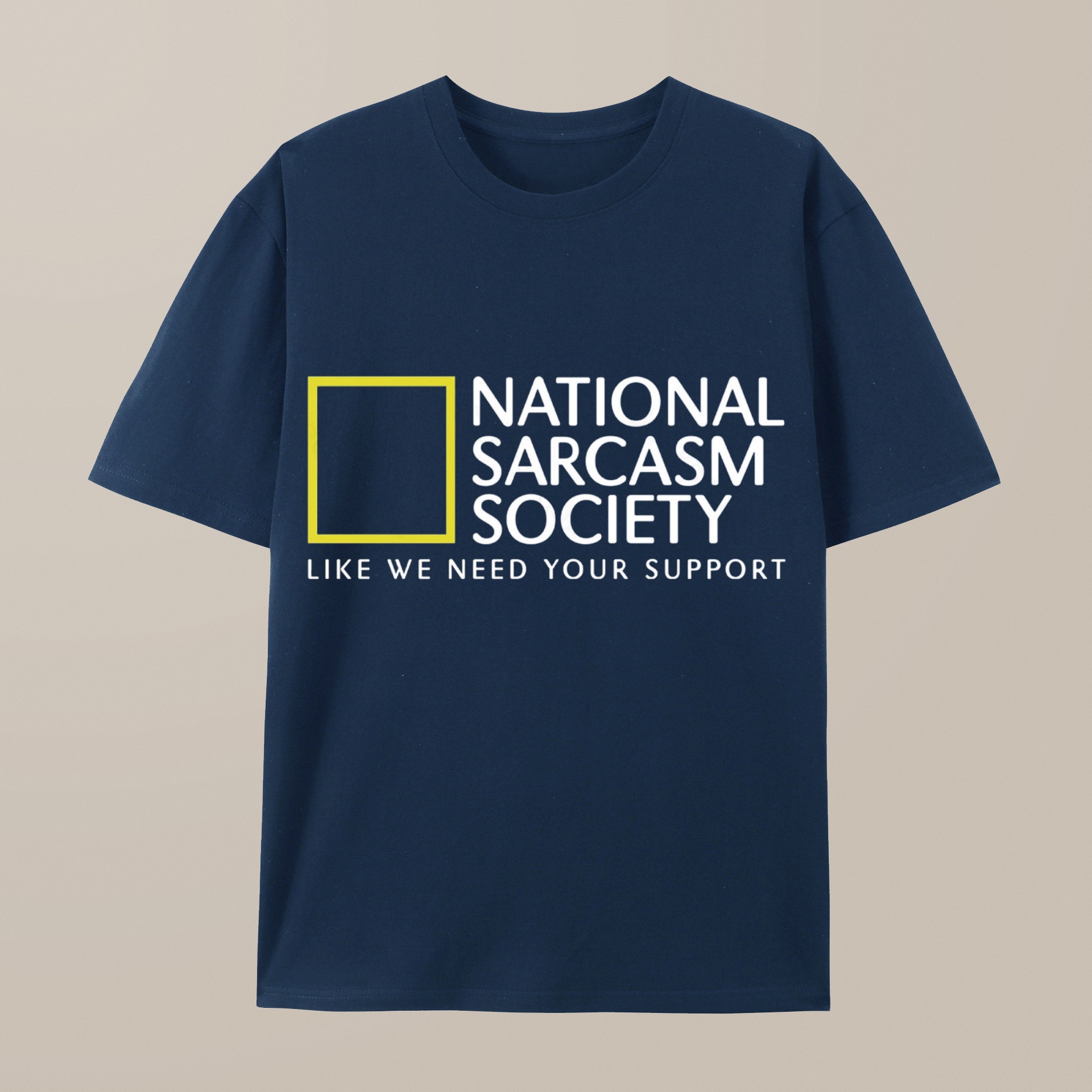 （100% Cotton）National Sarcasm Society Nerd T-Shirt