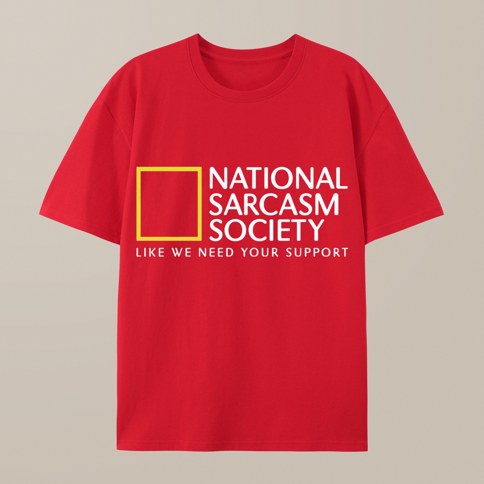（100% Cotton）National Sarcasm Society Nerd T-Shirt