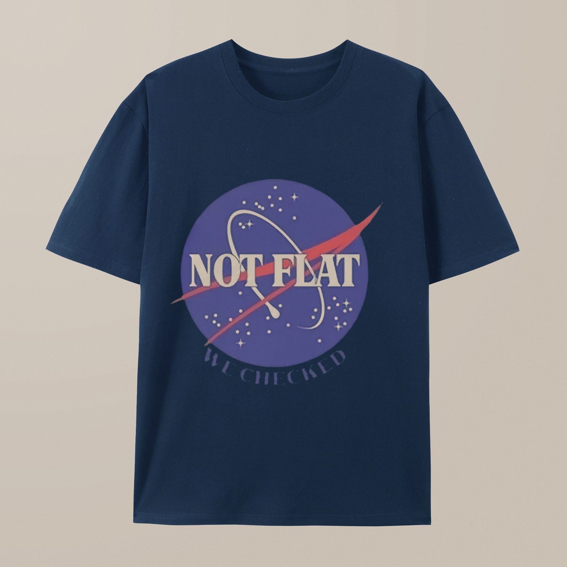 （100% Cotton）Not Flat Science Nerd T-shirt