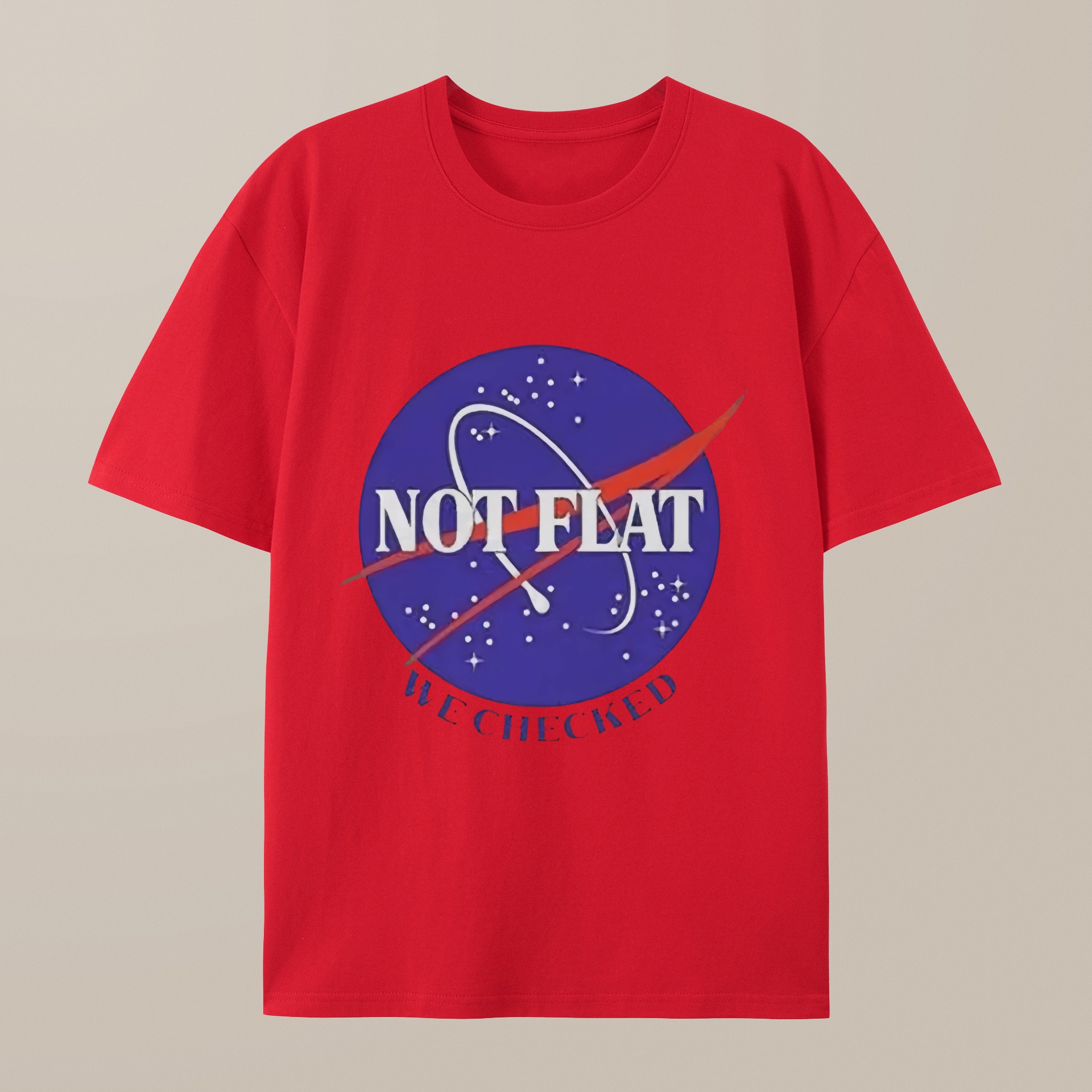 （100% Cotton）Not Flat Science Nerd T-shirt