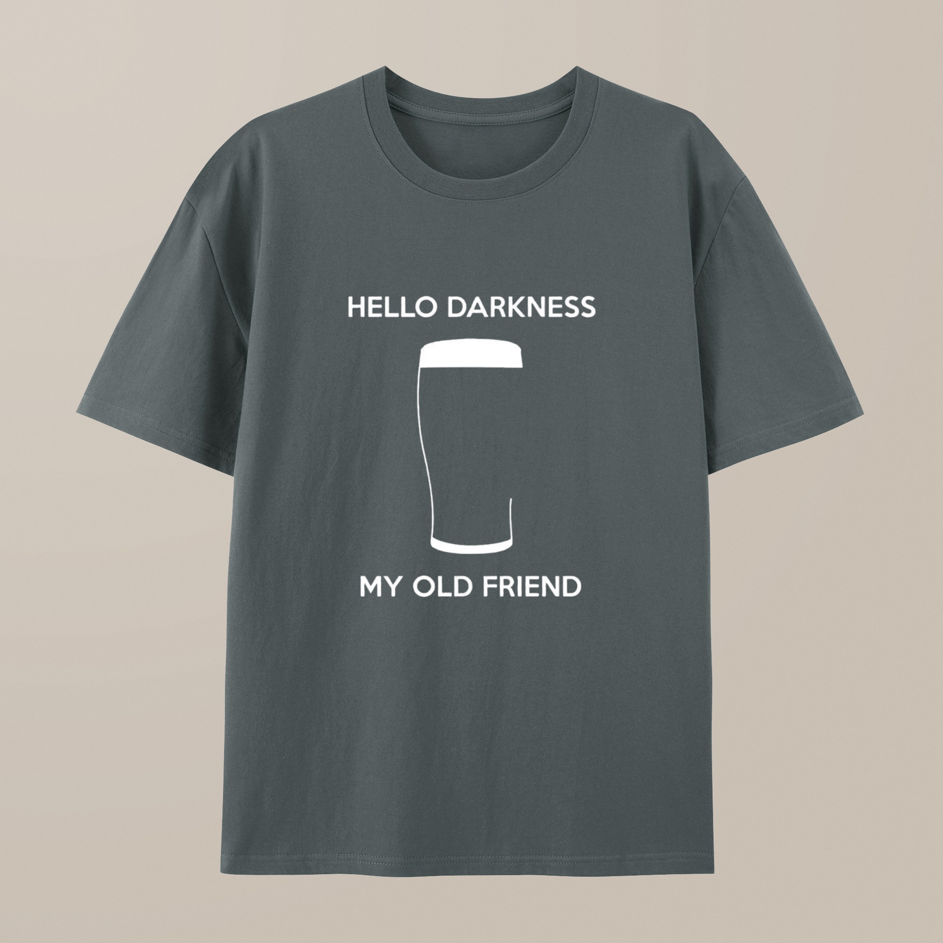 （100% Cotton）Hello Darkness My Old Friend Nerdy Graphic T-Shirt