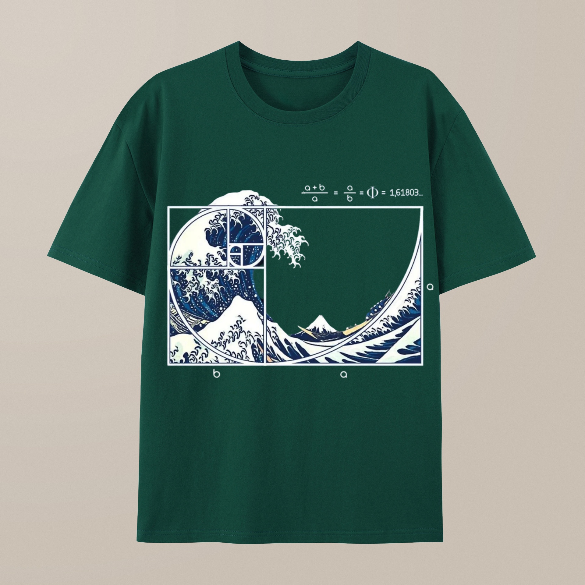 （100% Cotton）The Great Fibonacci Wave Science Geek T-Shirt