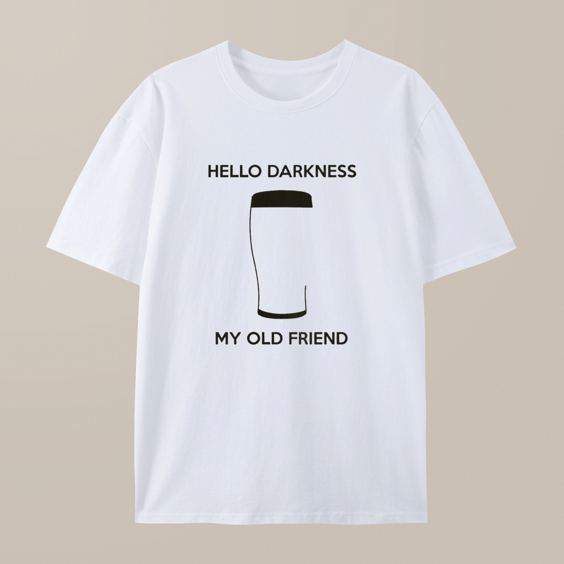 （100% Cotton）Hello Darkness My Old Friend Nerdy Graphic T-Shirt