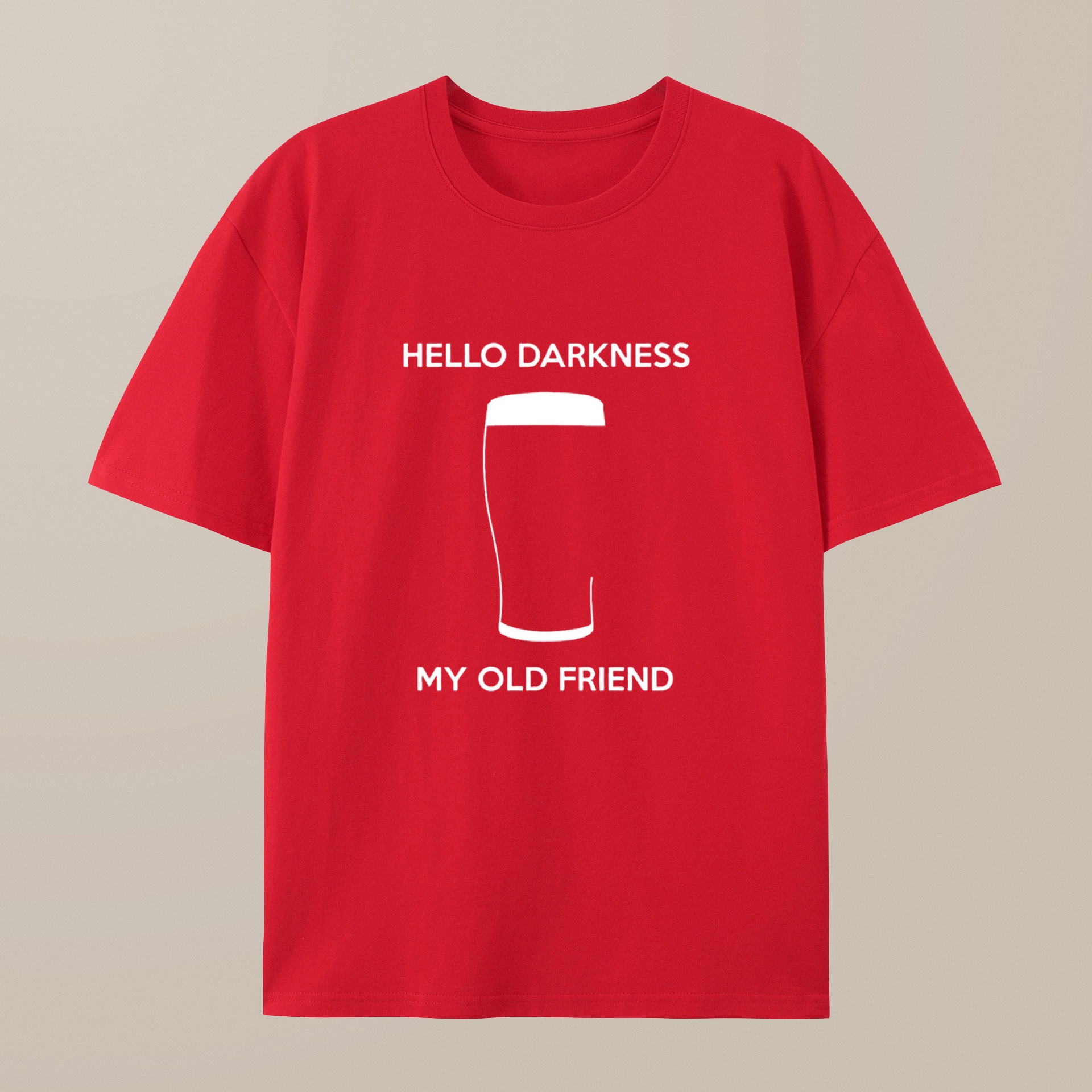 （100% Cotton）Hello Darkness My Old Friend Nerdy Graphic T-Shirt