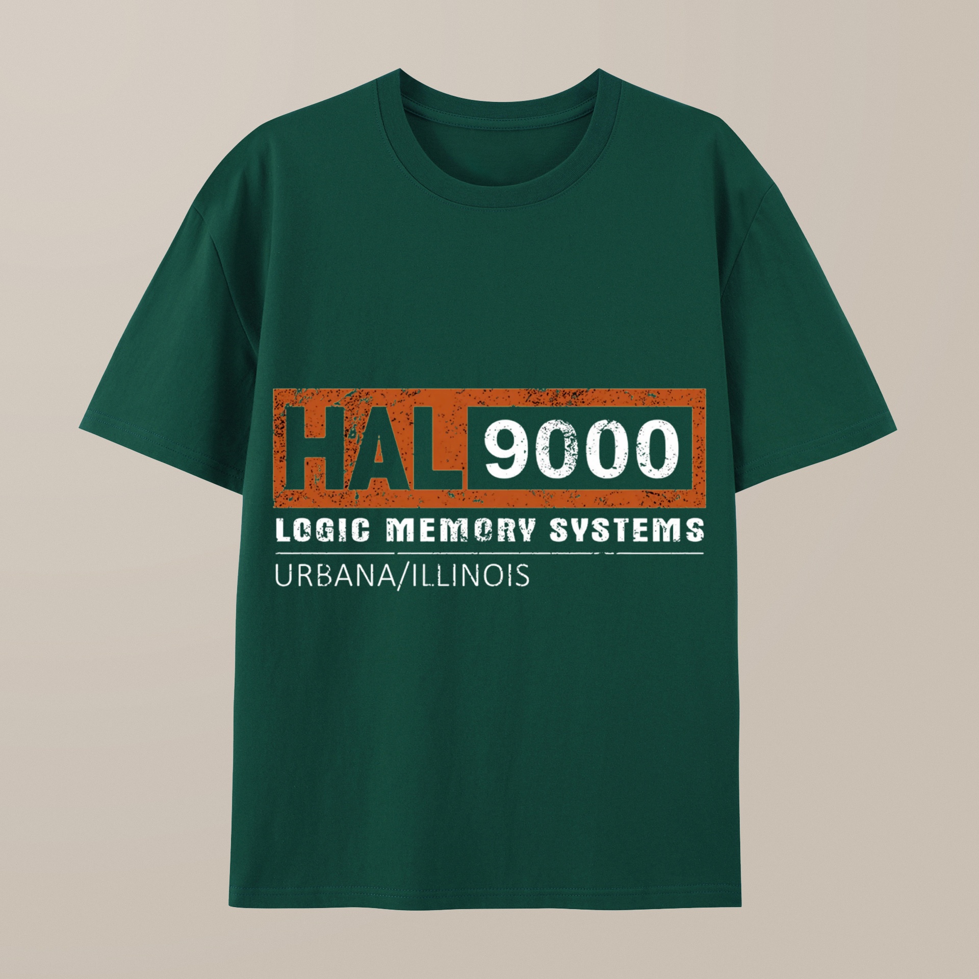 （100% Cotton）HAL 9000, distressed Classic T-shirt