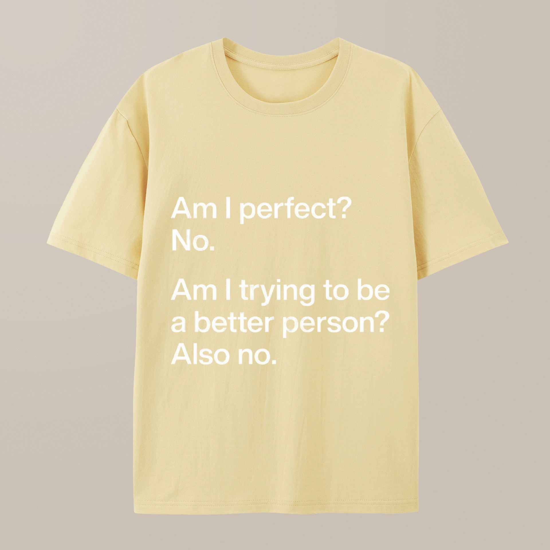（100% Cotton）Am I Perfect No Geek T-Shirt
