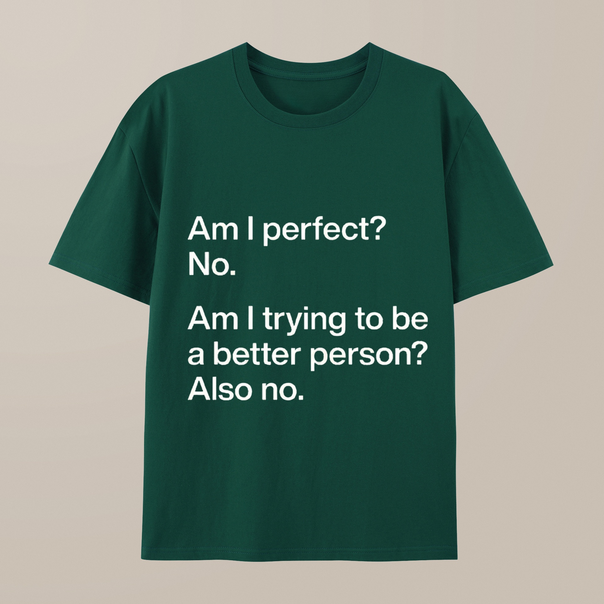 （100% Cotton）Am I Perfect No Geek T-Shirt