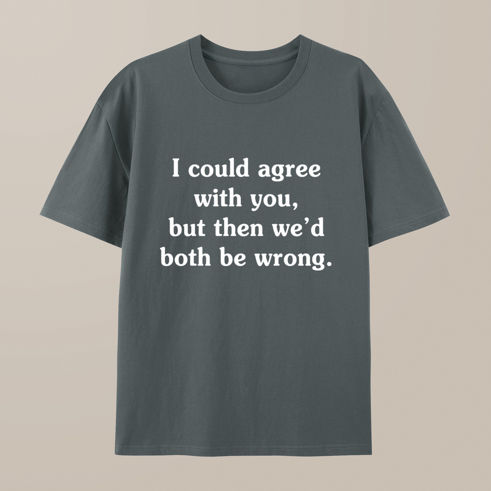 （100% Cotton）I Could Agree With You Funny Geek T-Shirt