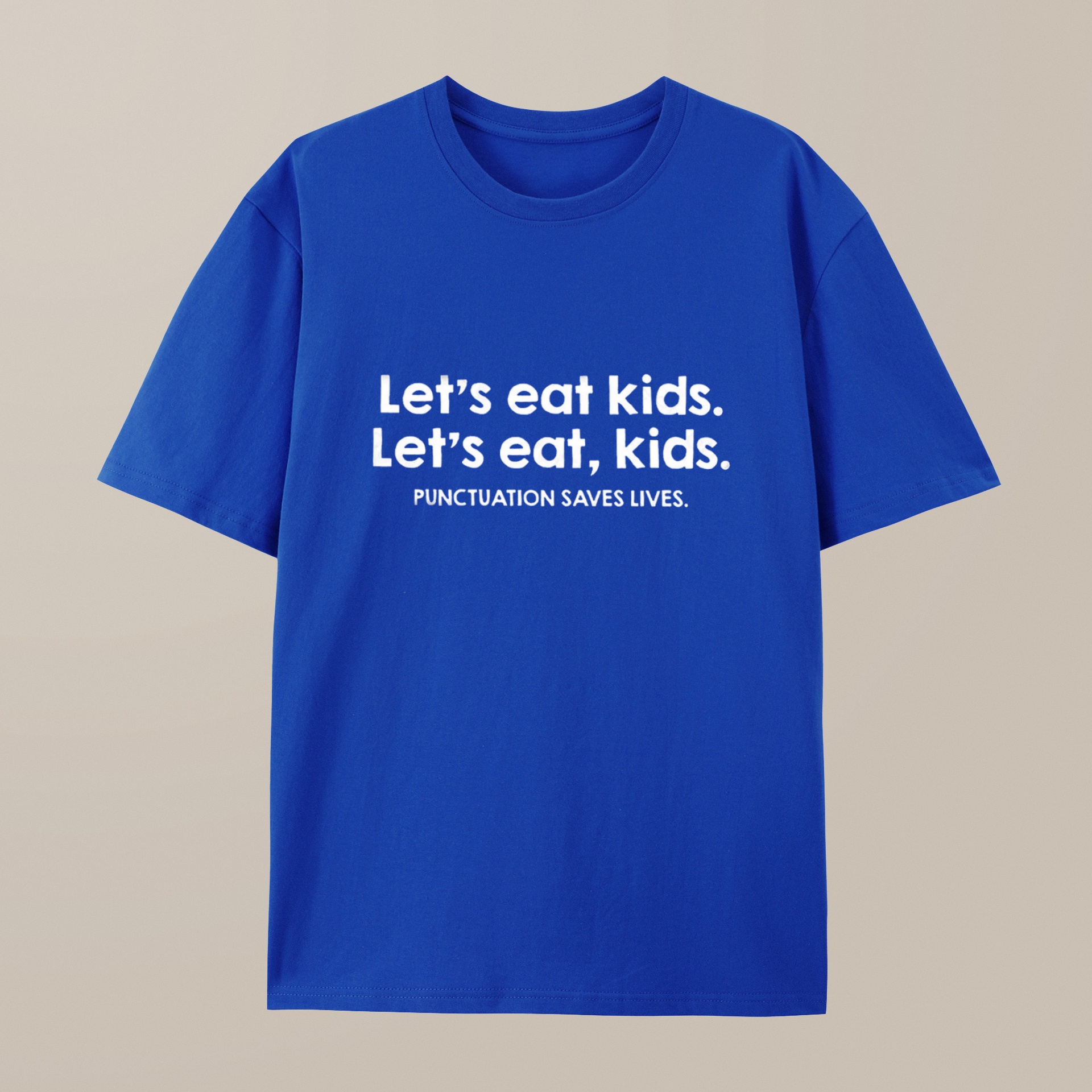 （100% Cotton）Punctuation Saves Lives Funny Nerd T-Shirt