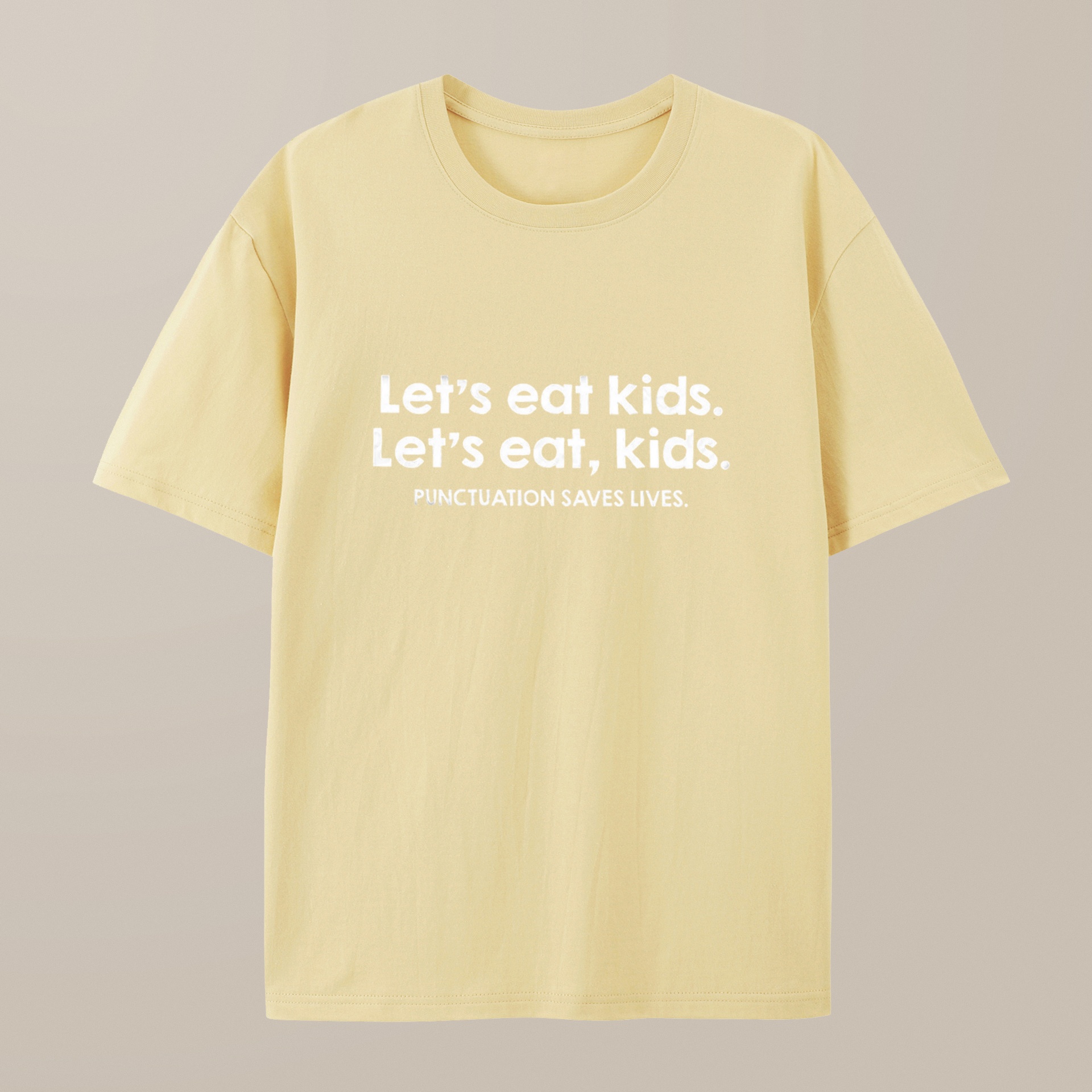 （100% Cotton）Punctuation Saves Lives Funny Nerd T-Shirt