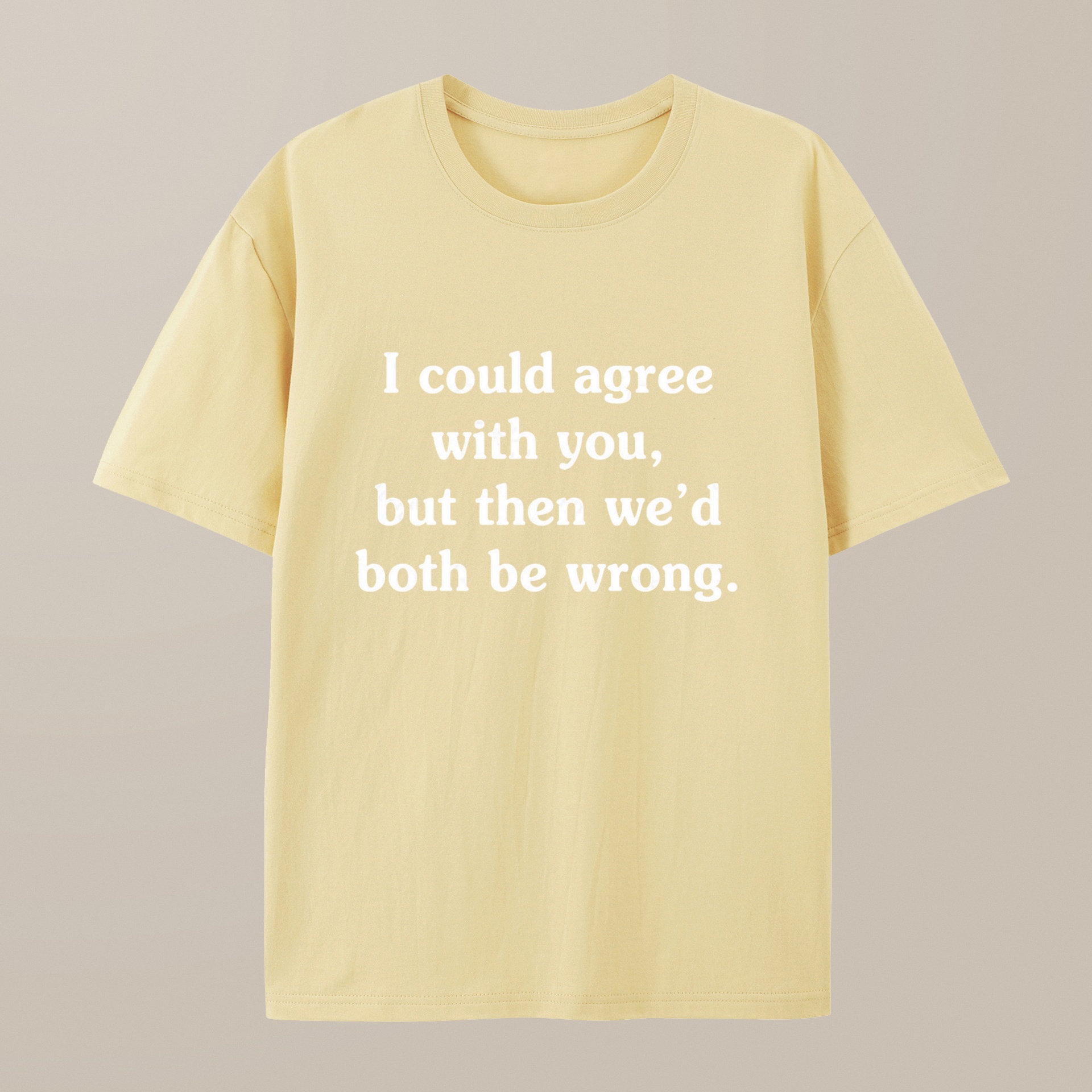 （100% Cotton）I Could Agree With You Funny Geek T-Shirt