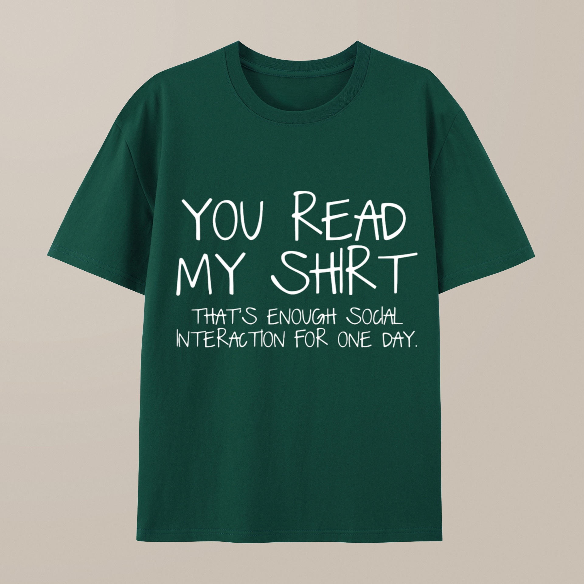 （100% Cotton）You Read My Shirt Thats Enough Novel, Satirical And Funny Geeky T-Shirt