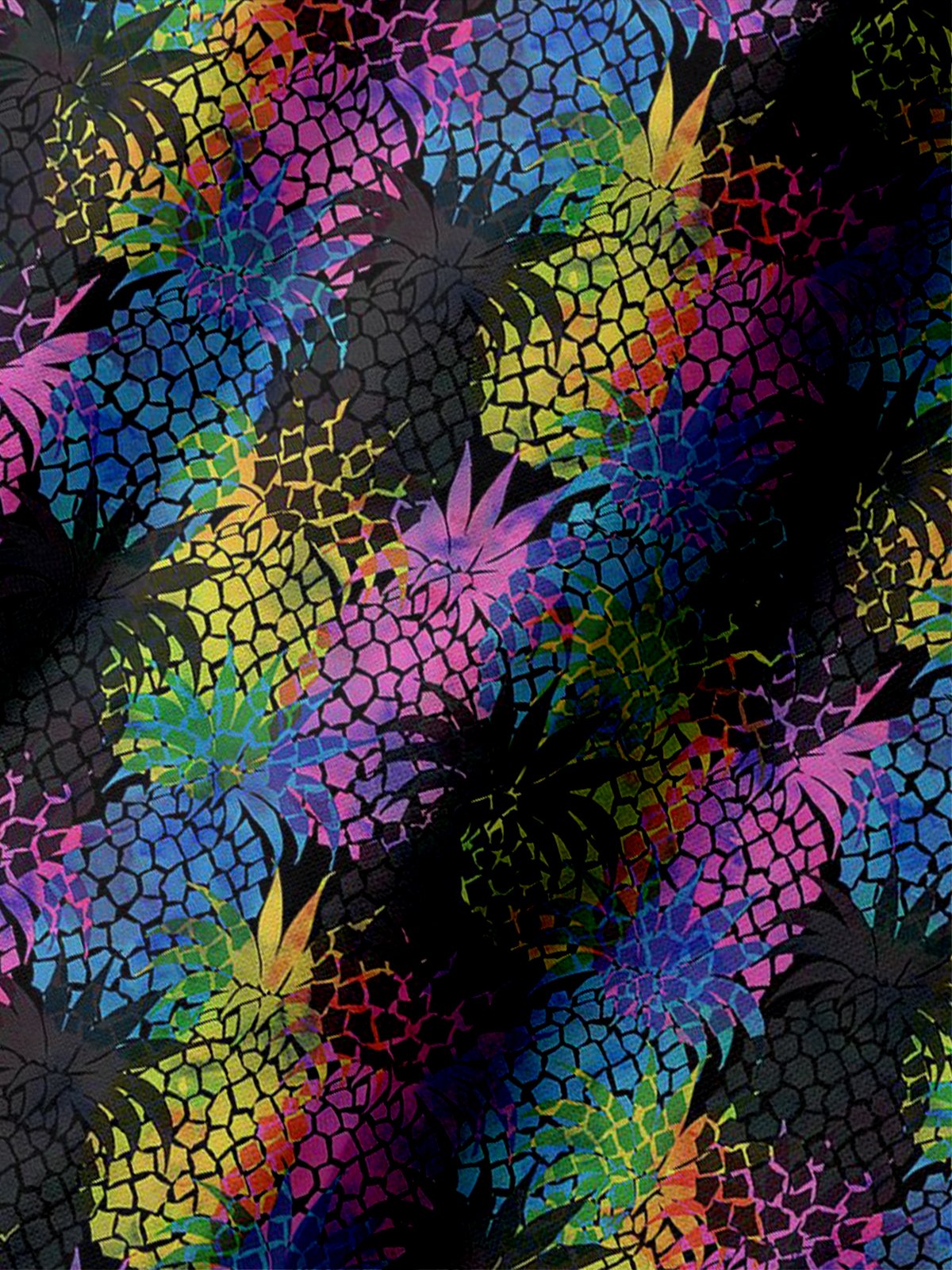 Moisture-wicking Golf Polo Gradient Color Pineapple