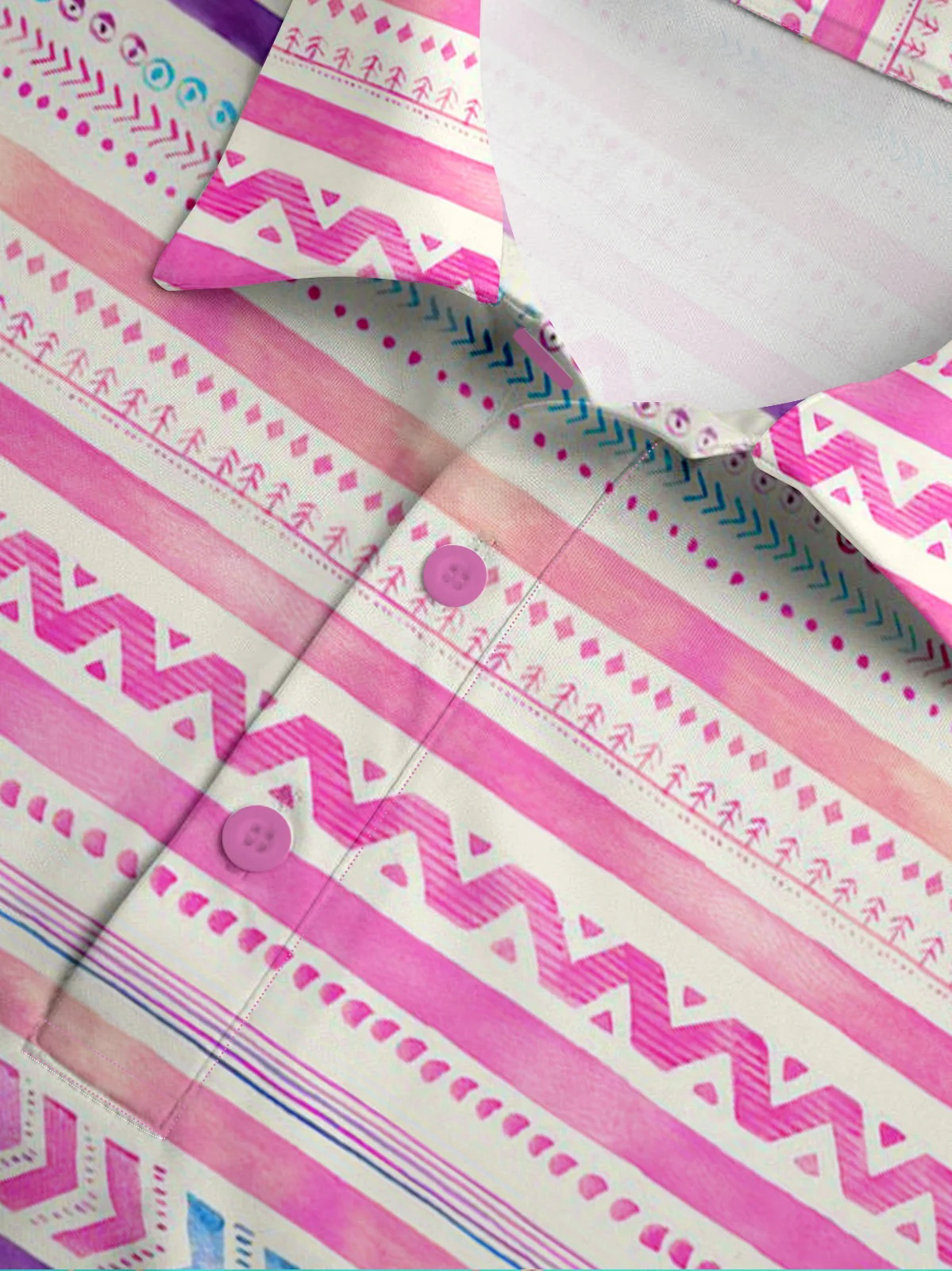 Moisture Wicking Golf Polo Gradient Abstract Geometric