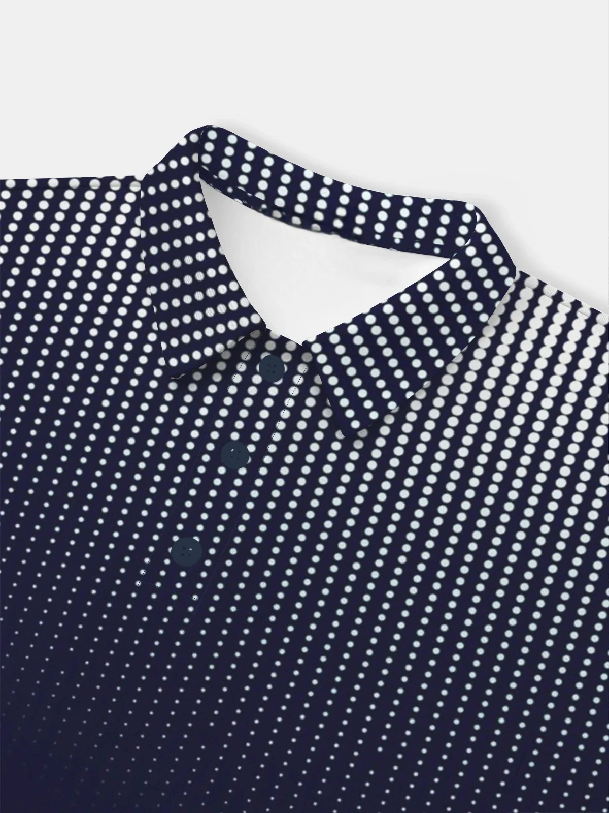 Moisture Wicking Golf Polo 3D Gradient Color Abstract Polka Dots