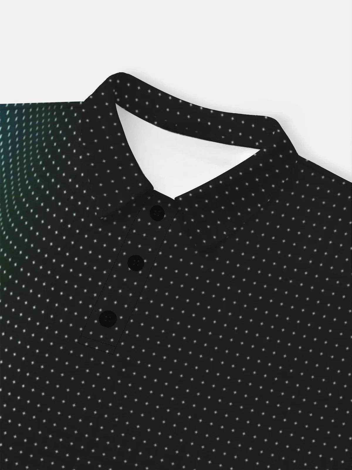 Moisture wicking Golf Polo 3D Gradient Abstract Polka Dots