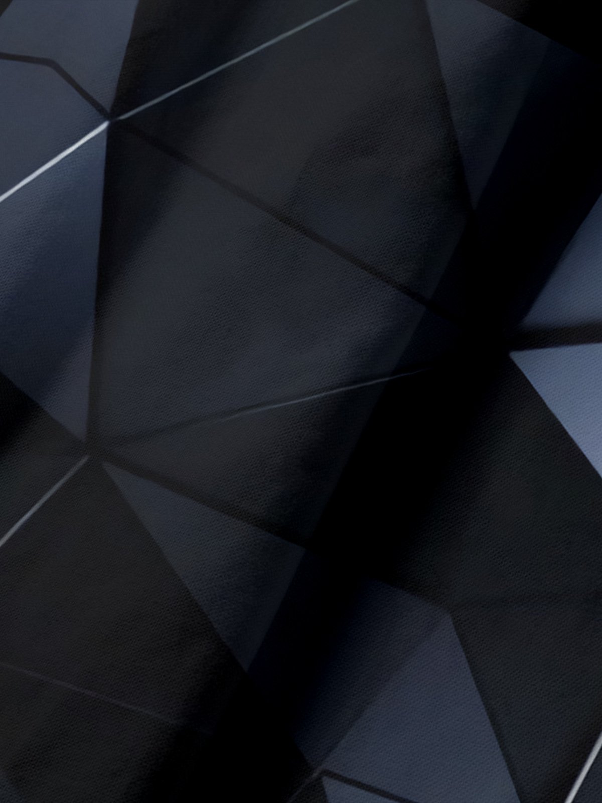 3D Geometric Button Short Sleeve Polo Shirt