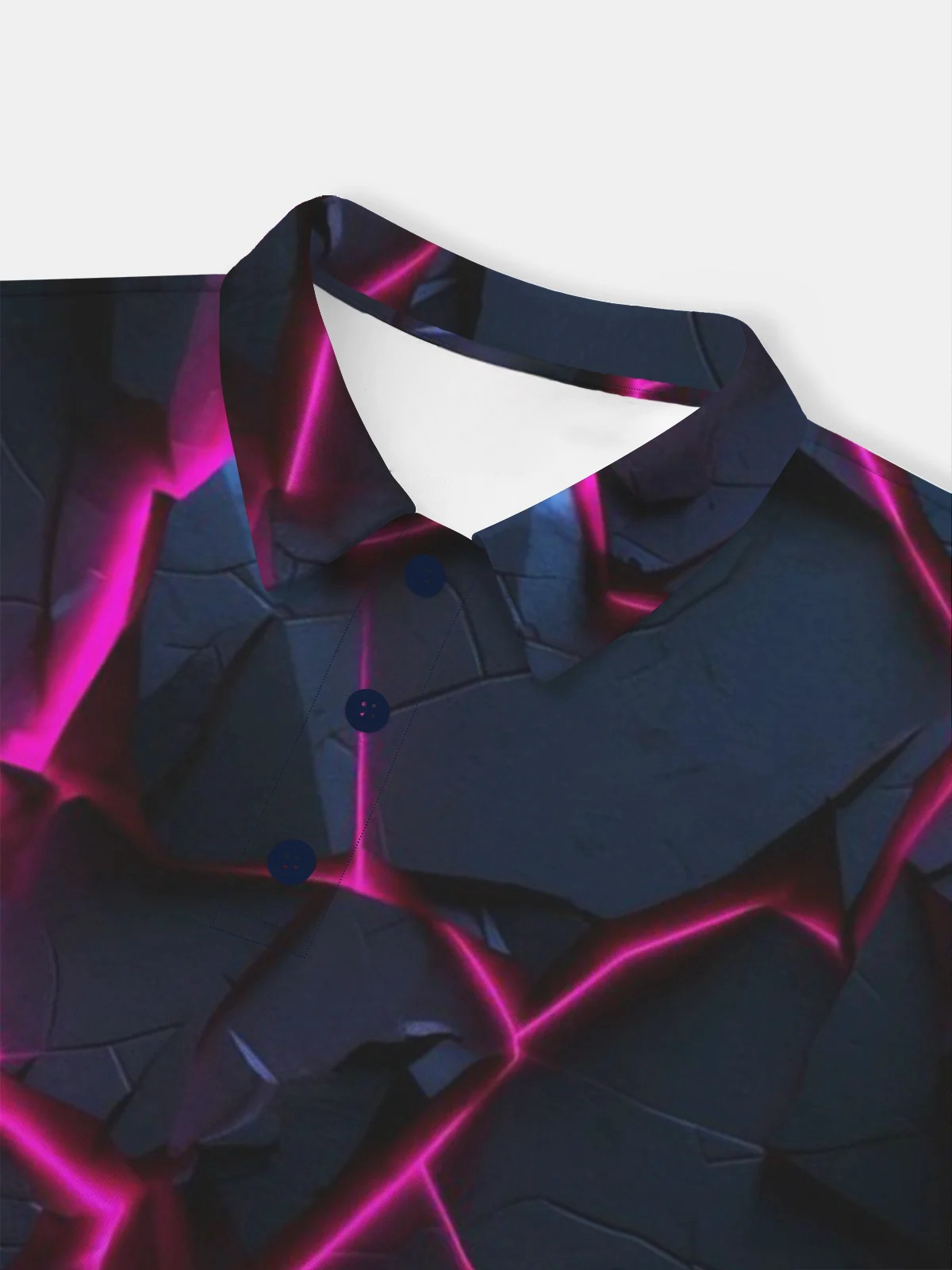 Moisture Wicking Golf Polo 3D Gradient Color Abstract Mechanical Geometry