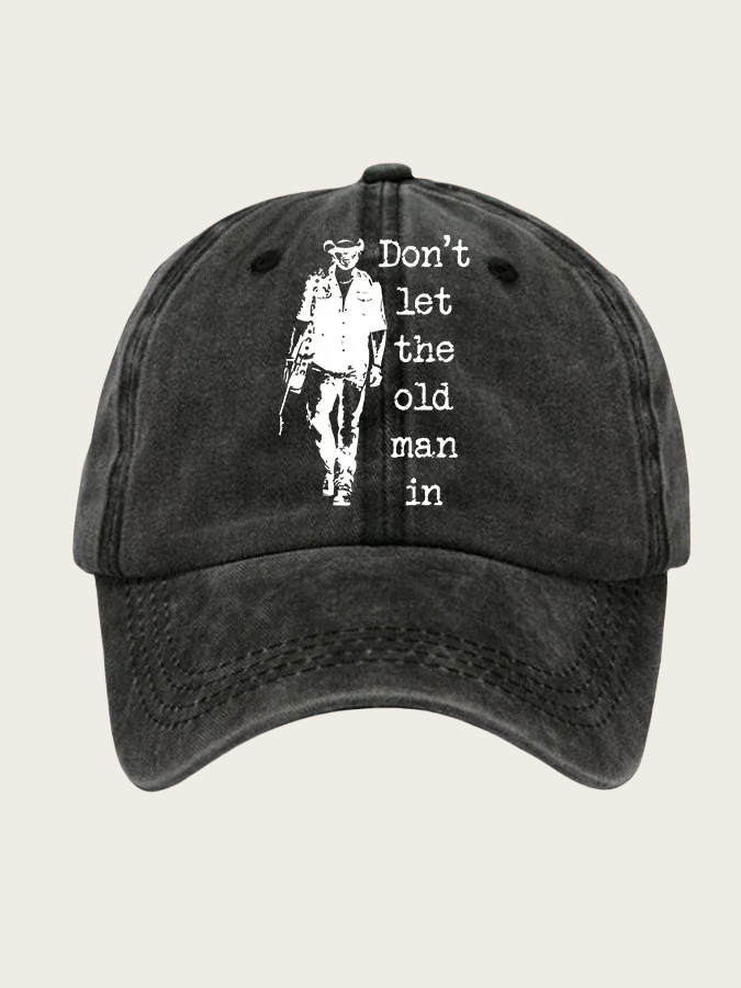Don't Let The Old Man In Sun Hat Denim Hat